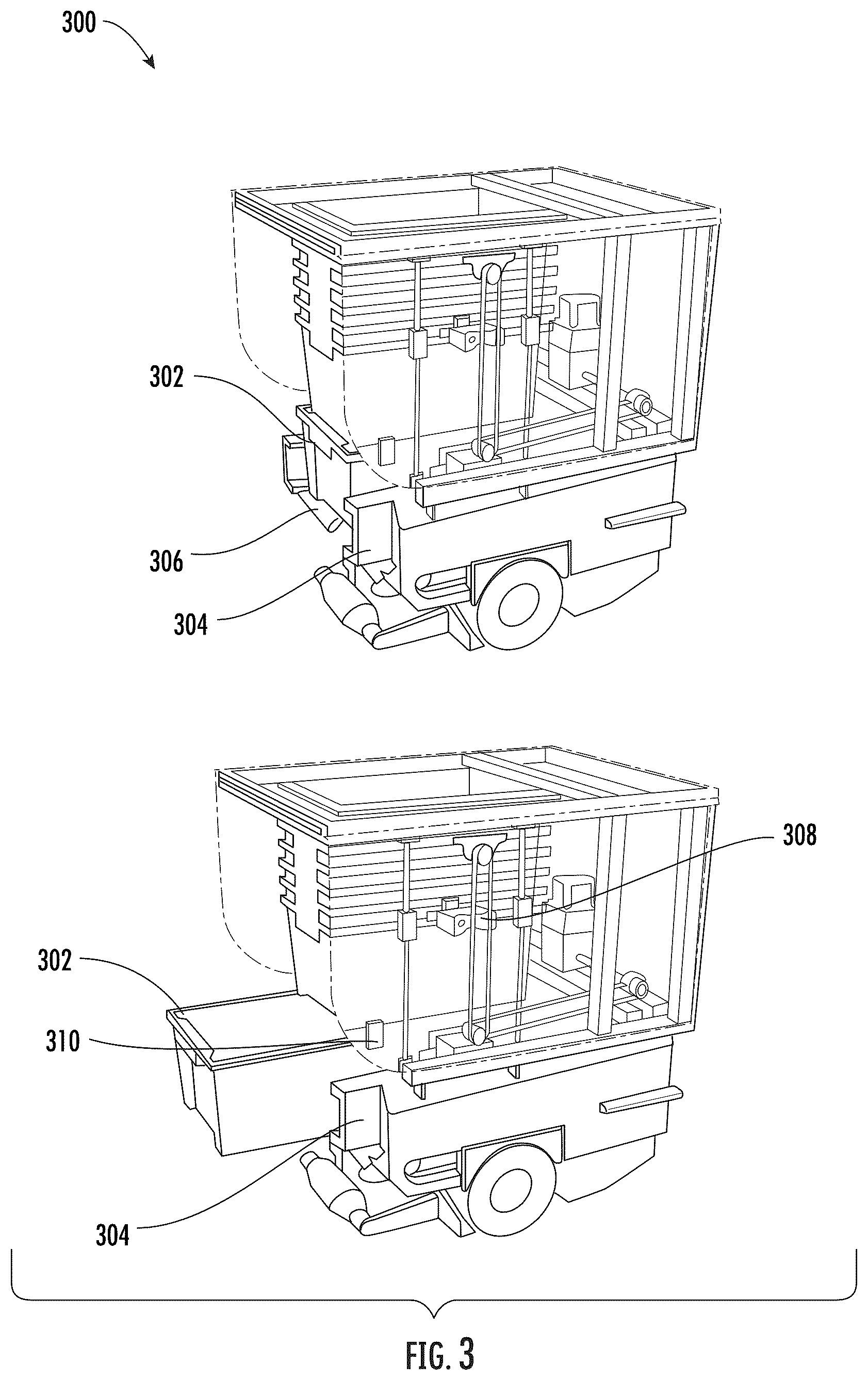 Patent US12312187 Figure 3 – Robotic system for stacking and de-stacking