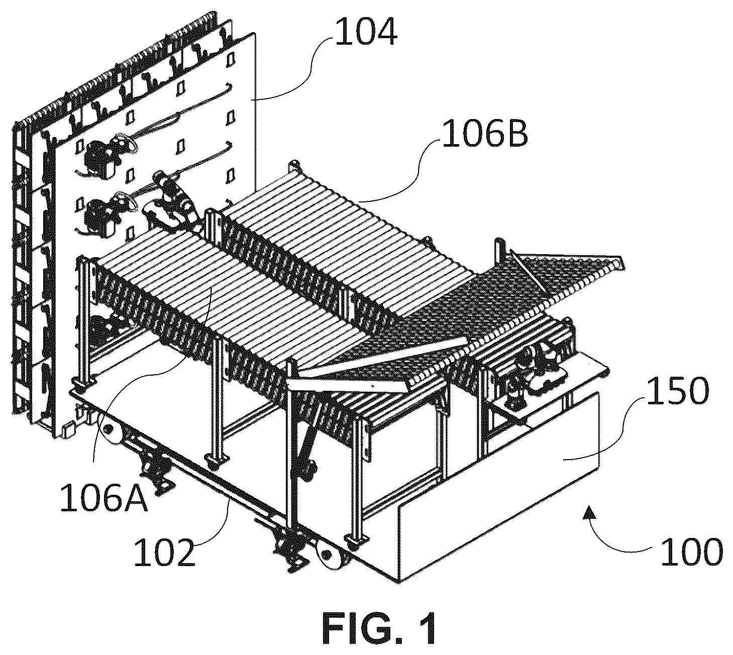 Patent US12312188 Figure 1 – Apparatus for organized loading, and unloading of objects