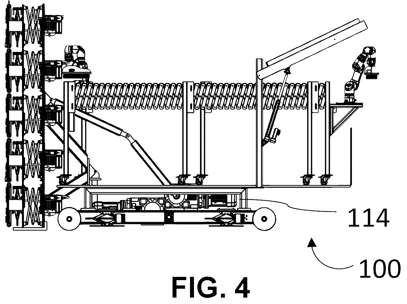 Patent US12312188 Figure 4 – Apparatus for organized loading, and unloading of objects