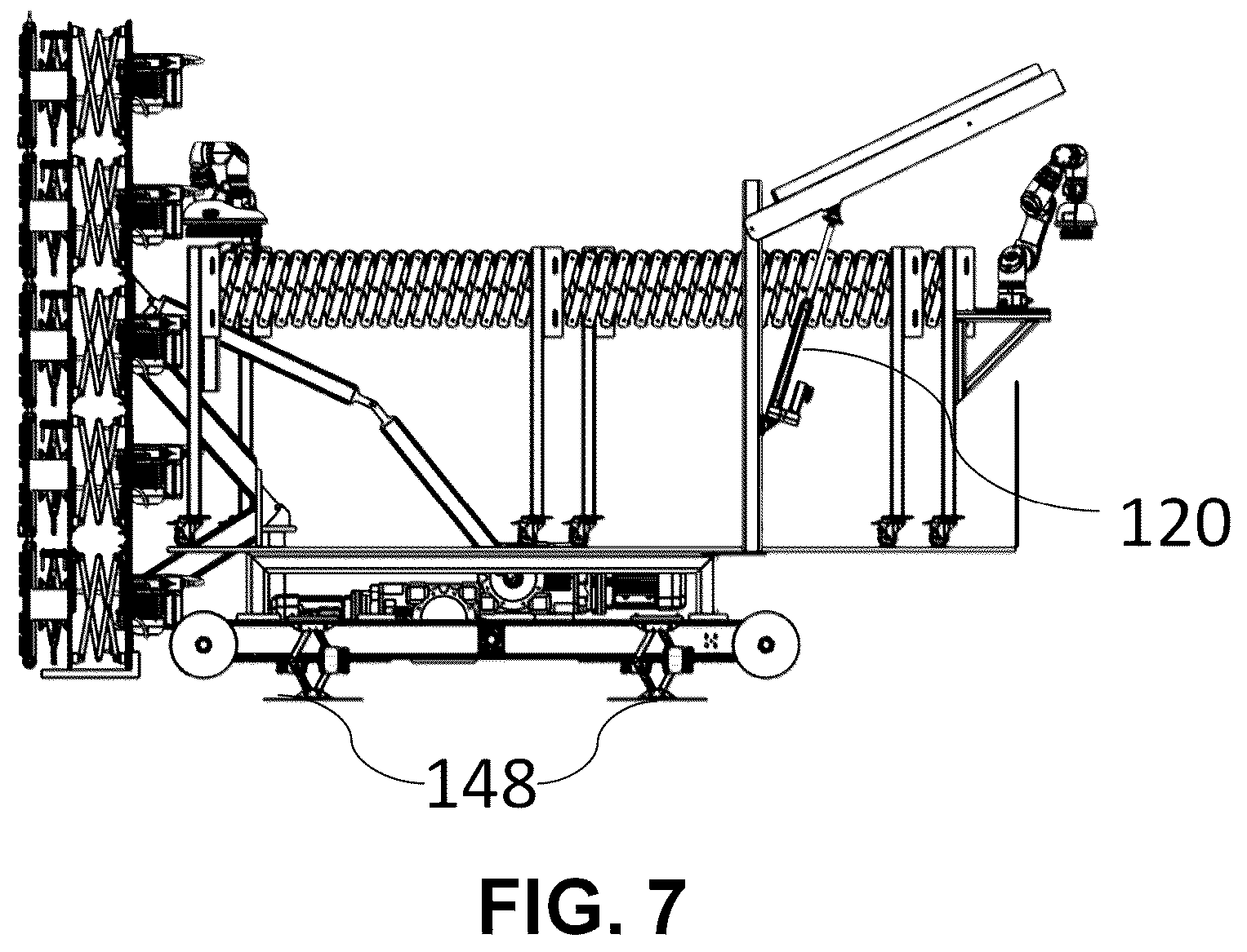 Patent US12312188 Figure 7 – Apparatus for organized loading, and unloading of objects