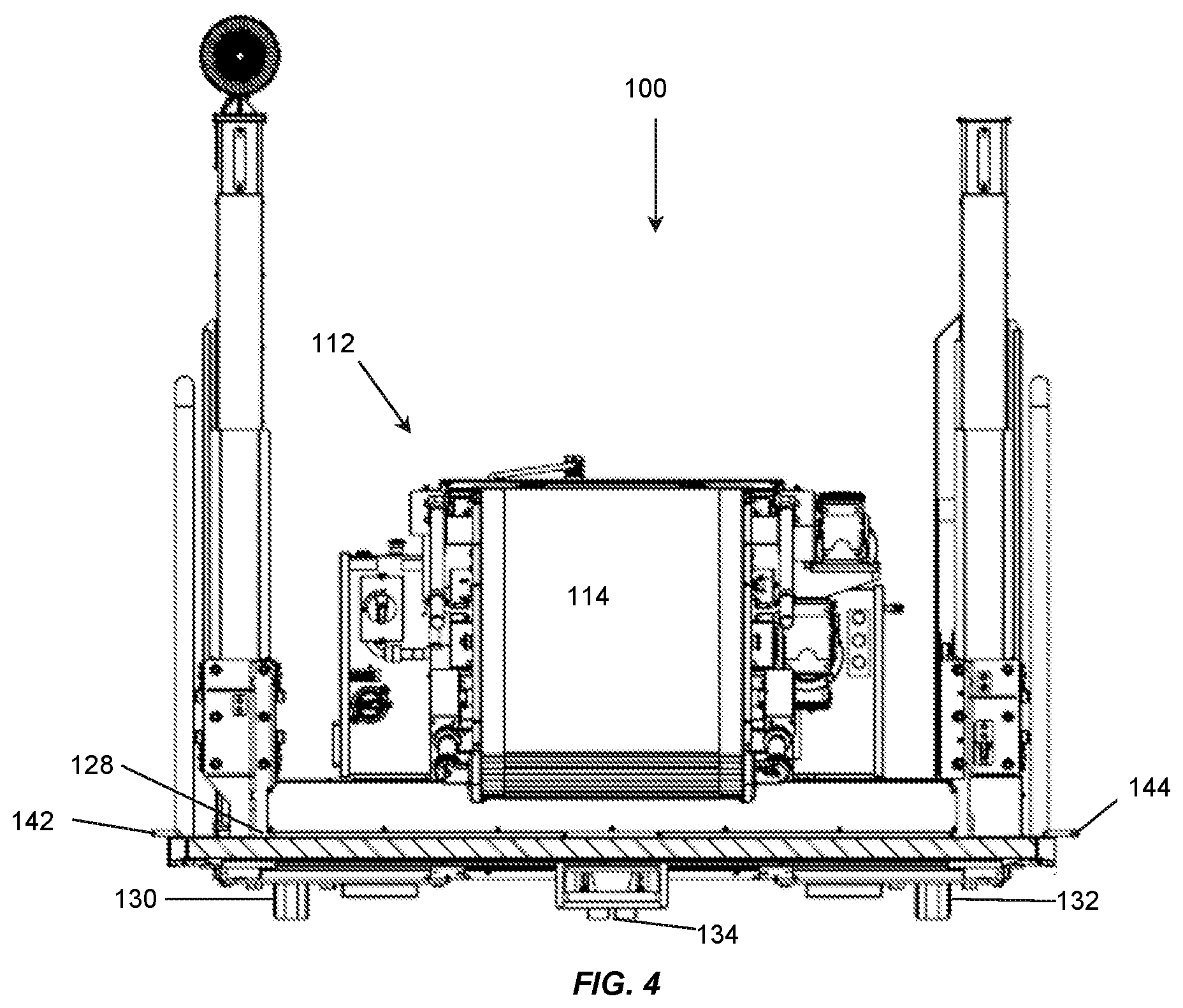 Patent US12312190 Figure 3 – Container handling apparatus and system for interfacing with a telescoping conveyor