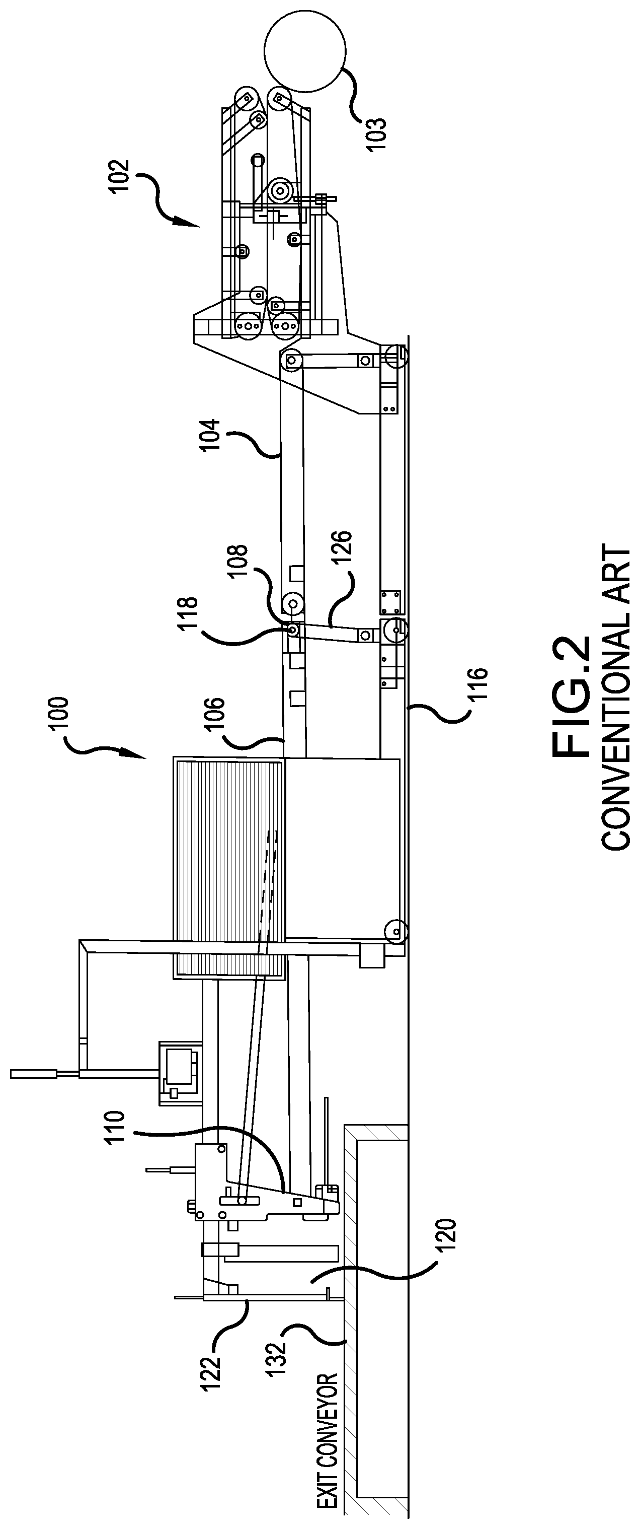 Patent US12312194 Figure 2 – Diverter conveyor