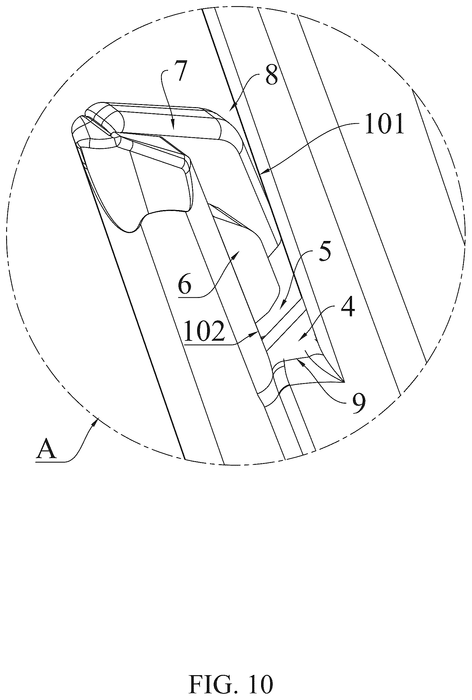 Patent US12312196 Figure 10 – Wrapper cutter