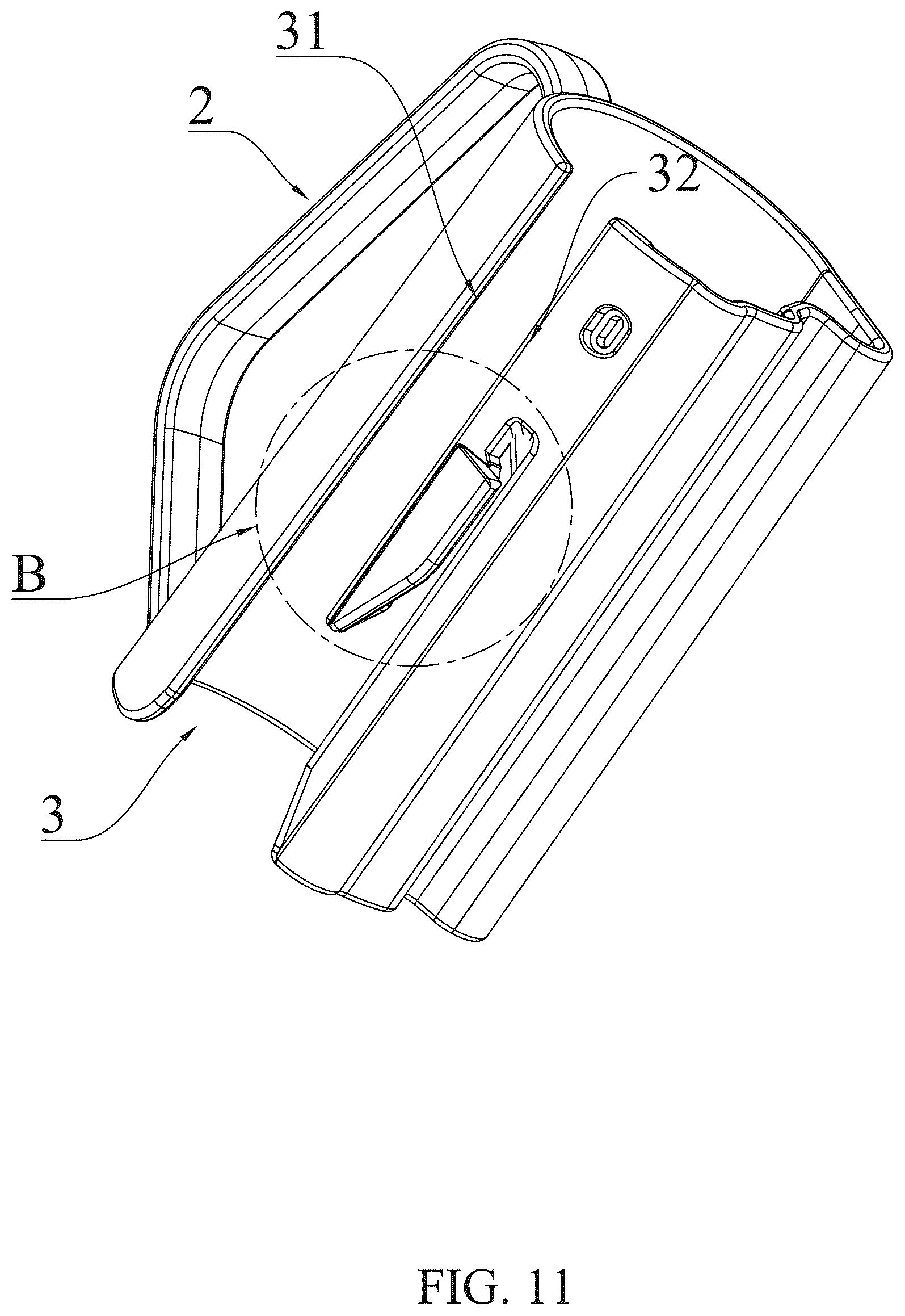 Patent US12312196 Figure 11 – Wrapper cutter