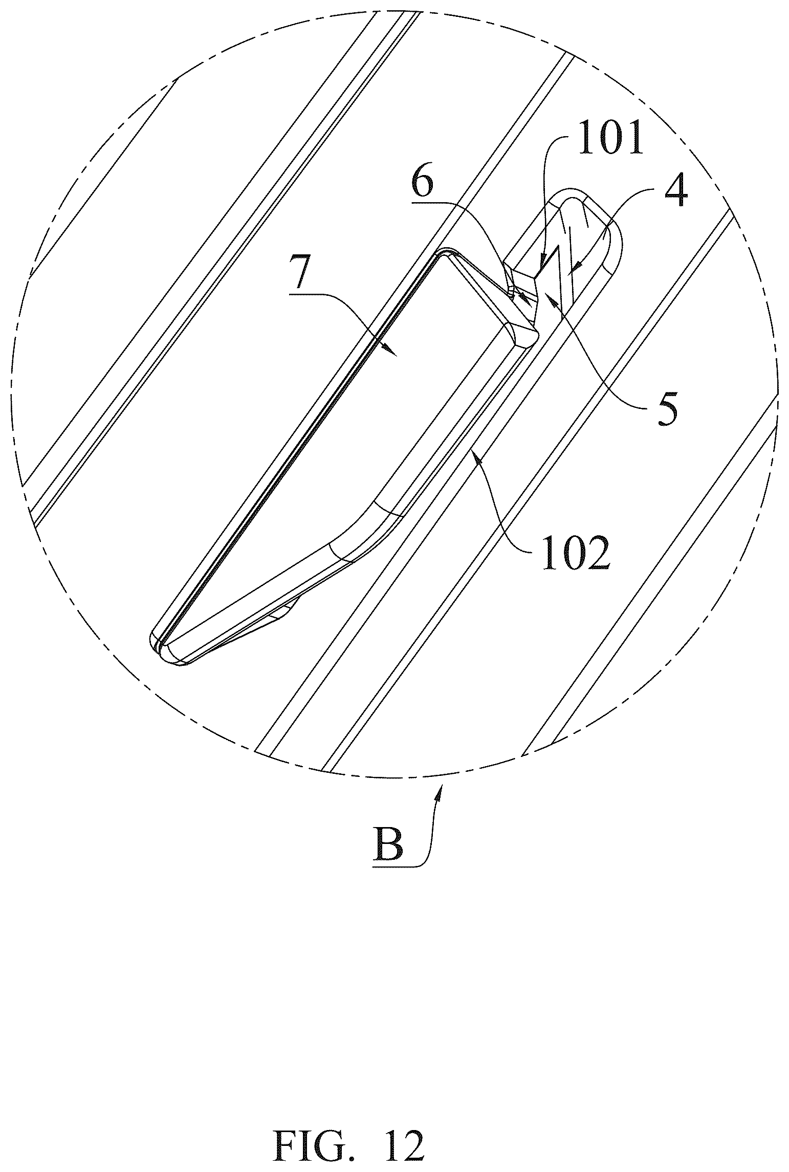 Patent US12312196 Figure 12 – Wrapper cutter
