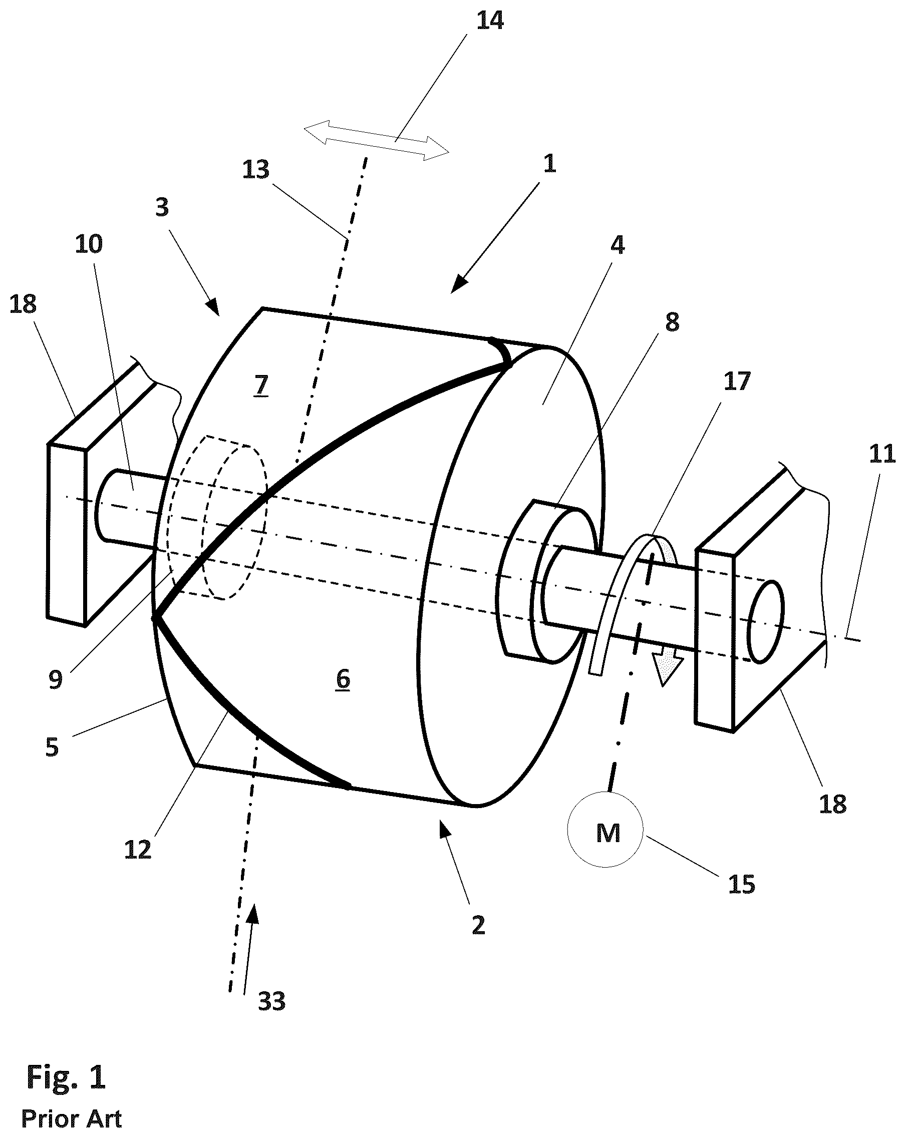 Patent US12312201 Figure 1 – Slot drum for a winding machine and winding machine