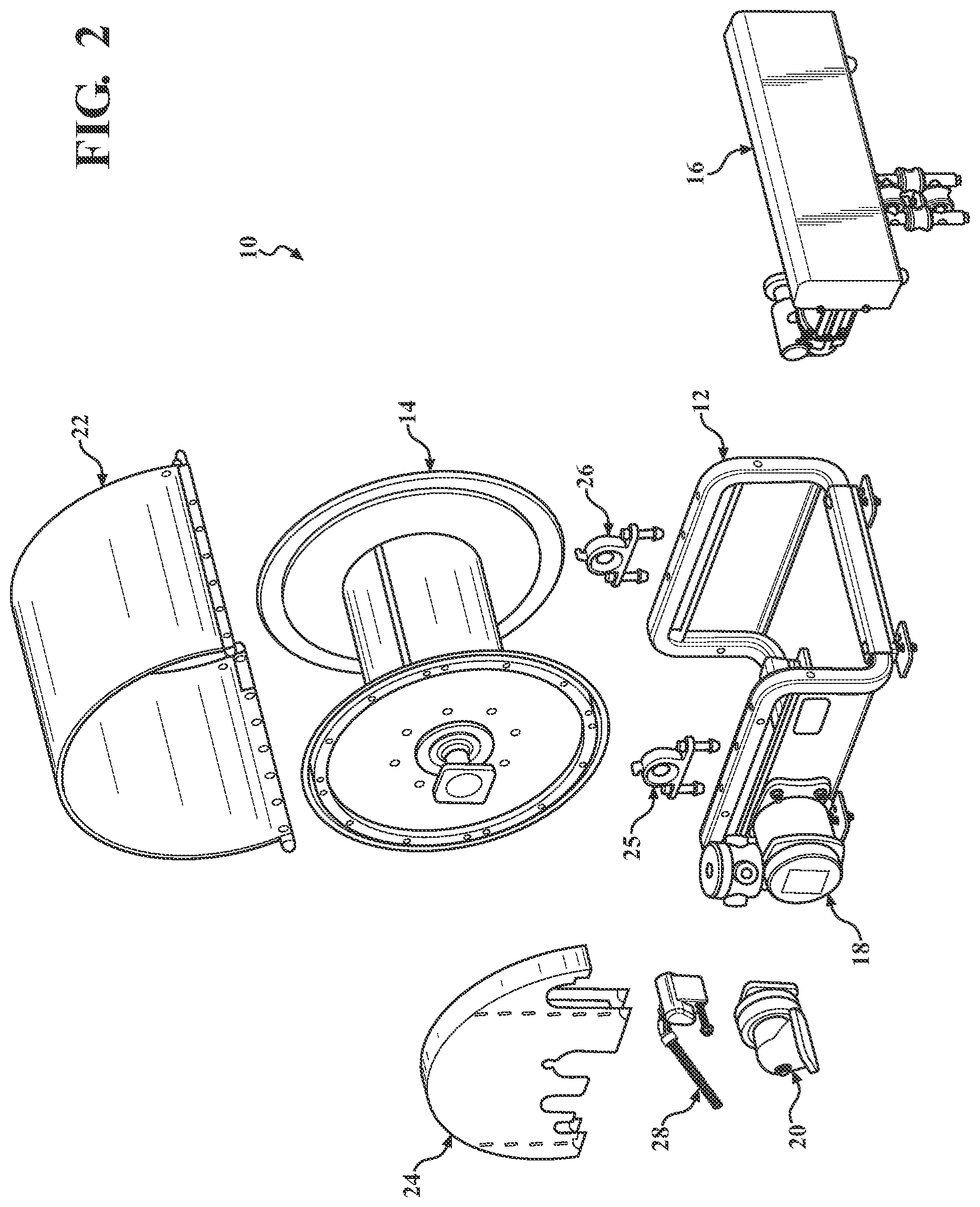 Patent US12312208 Figure 2 – Hose reel