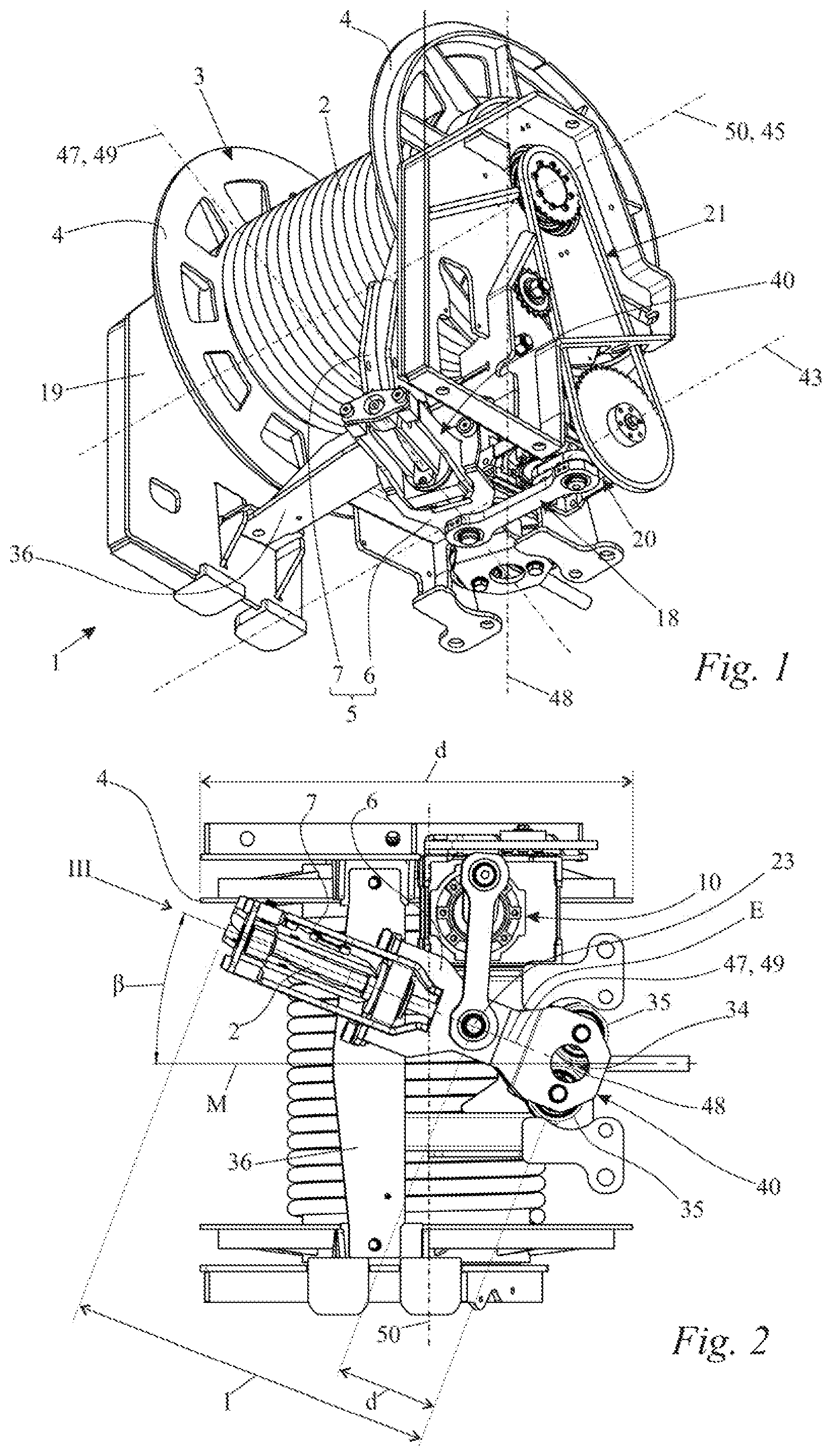 Patent US12312209 Figure 1 – Winding device