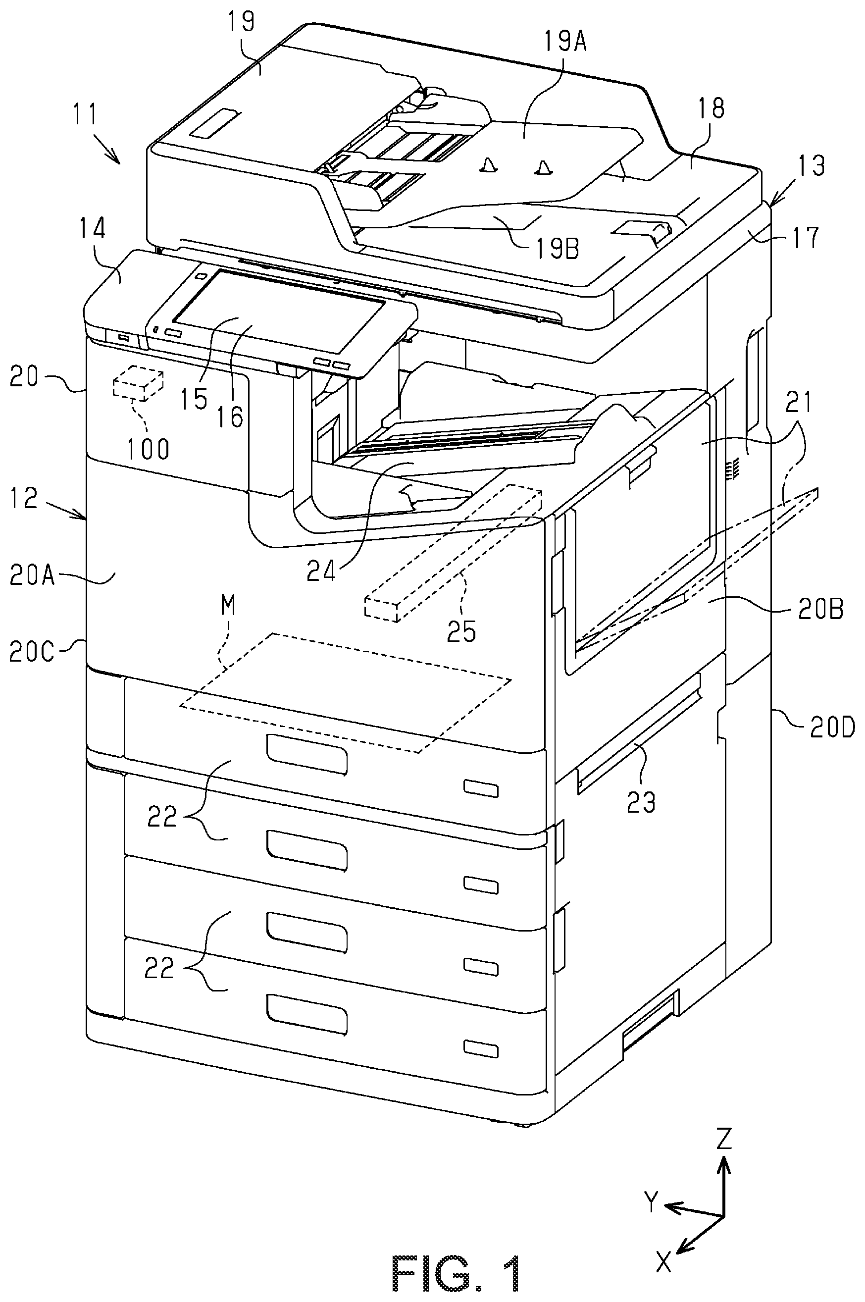 Patent US12312210 Figure 1 – Recording device