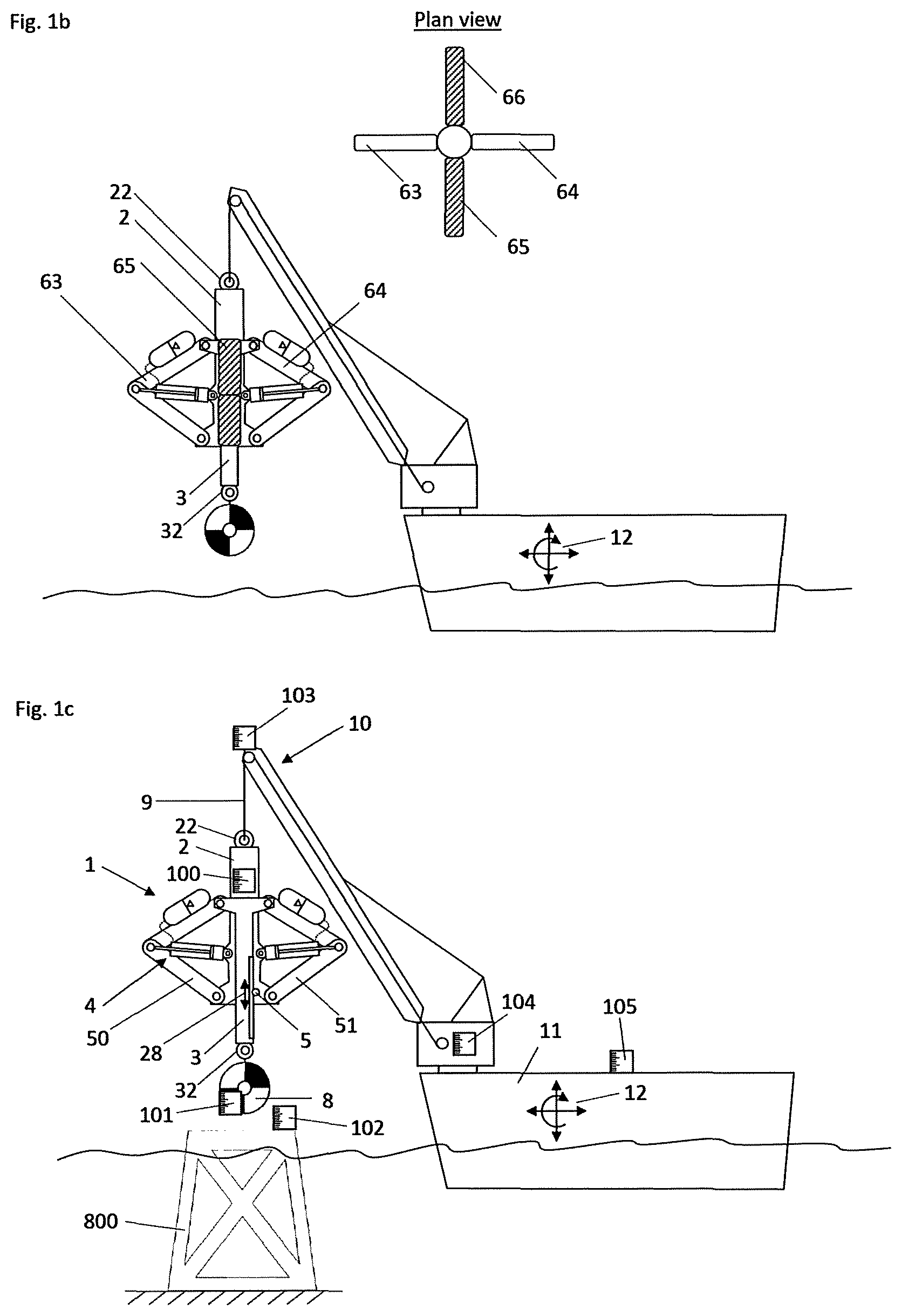 Patent US12312217 Figure 2 – (Heave) balancing device, hoisting system, method for hoisting and kit of parts for spring balancing a hoisting system