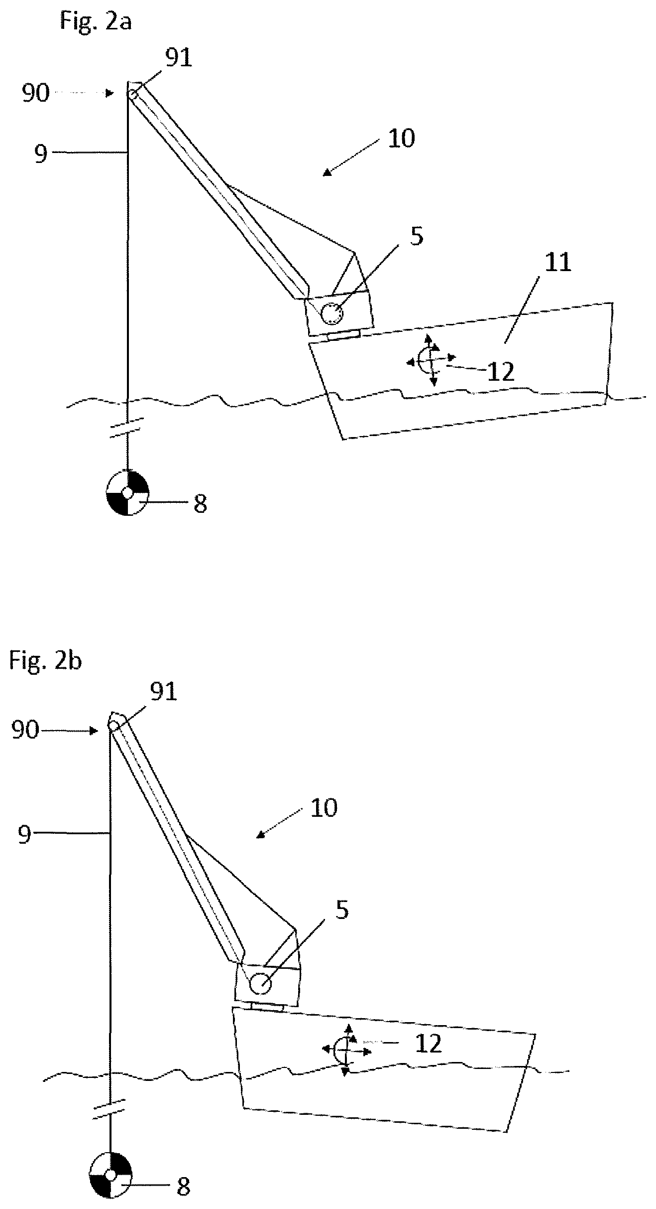 Patent US12312217 Figure 5 – (Heave) balancing device, hoisting system, method for hoisting and kit of parts for spring balancing a hoisting system