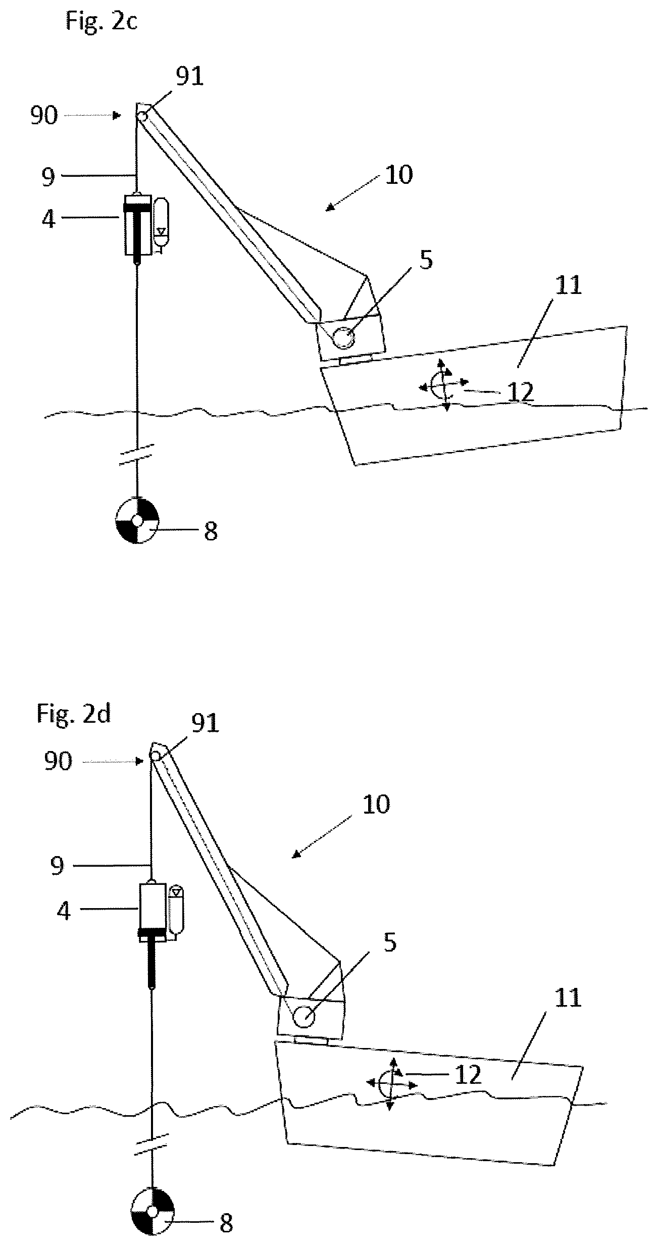 Patent US12312217 Figure 6 – (Heave) balancing device, hoisting system, method for hoisting and kit of parts for spring balancing a hoisting system