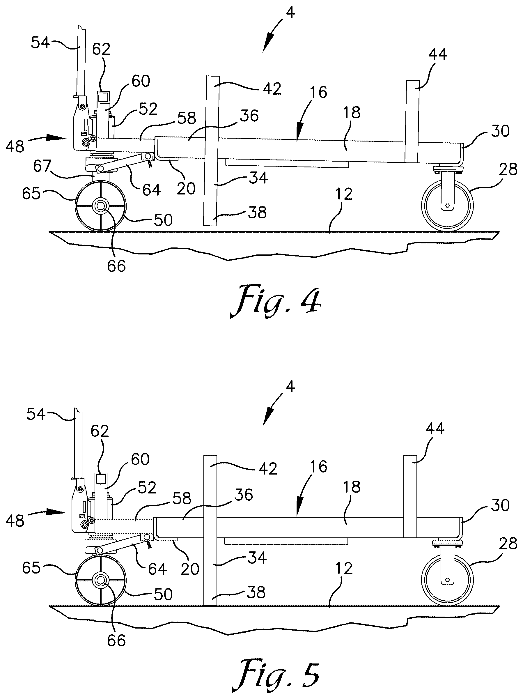 Patent US12312223 Figure 4 – Agile mobile scissor lift apparatus