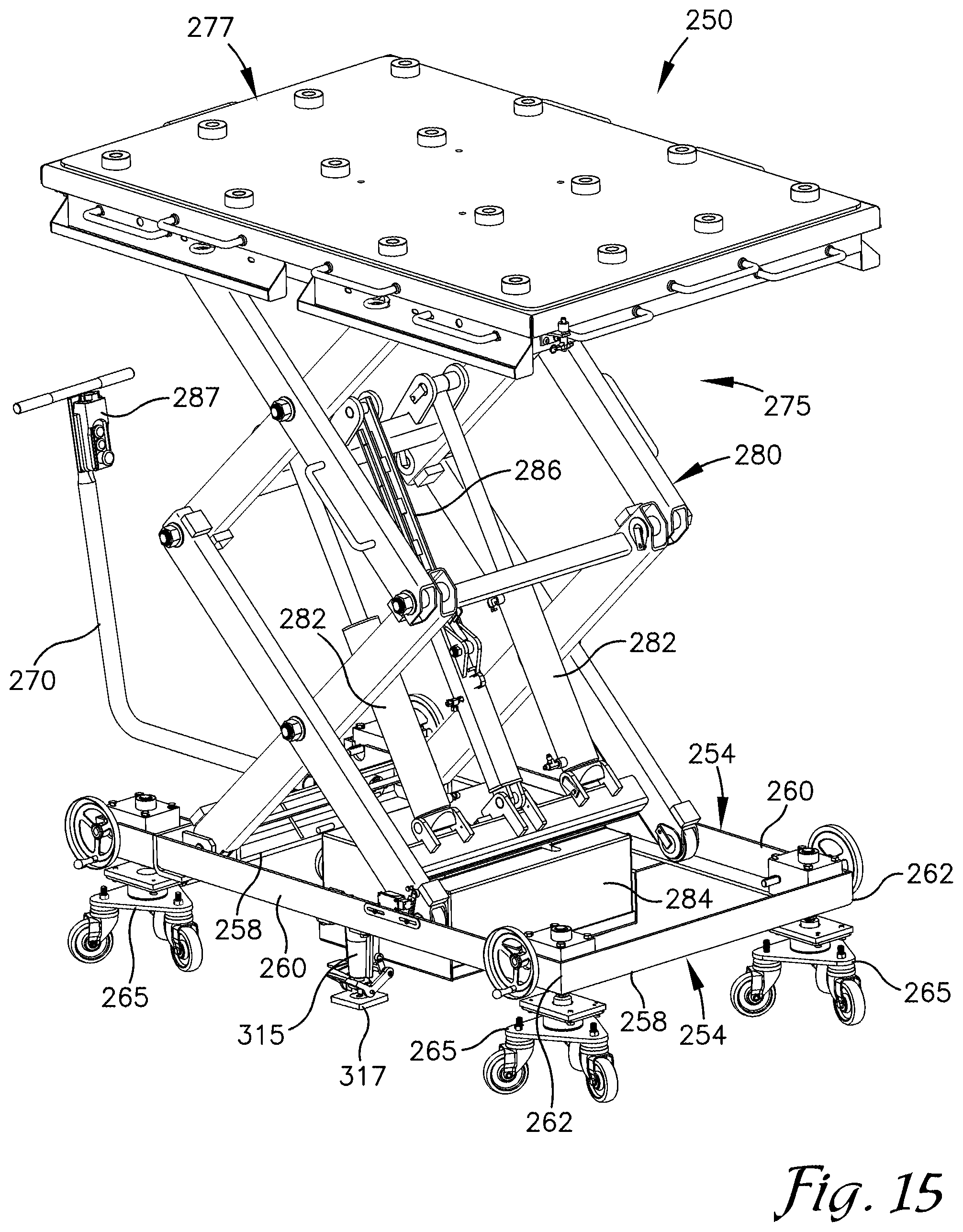 Patent US12312223 Figure 10 – Agile mobile scissor lift apparatus