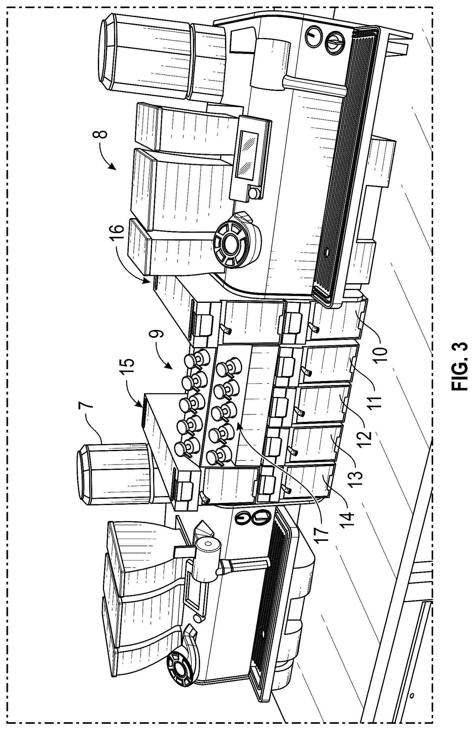 Patent US12312229 Figure 2 – Automated dispensing system for customized beverages