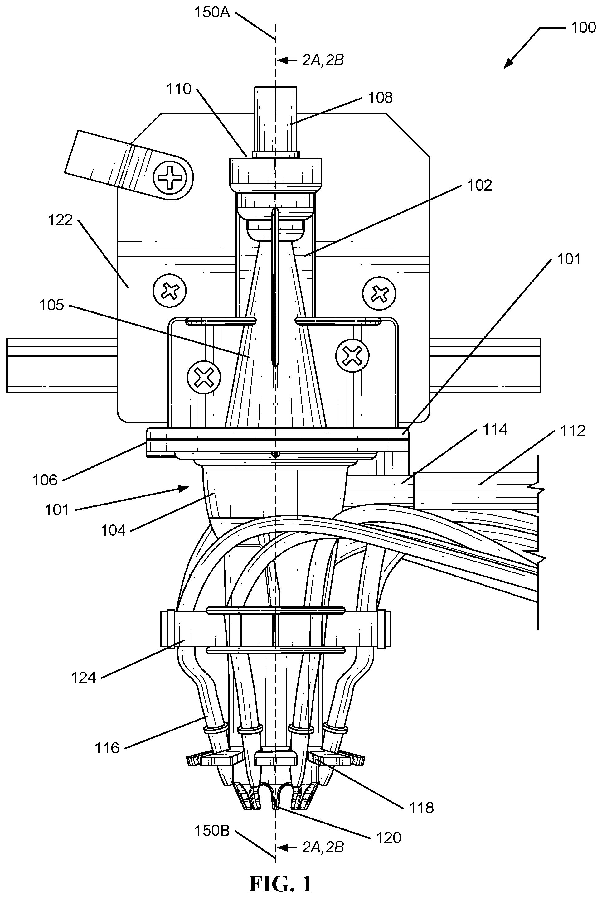 Patent US12312230 — Single nozzle beverage dispensing — Figure 1