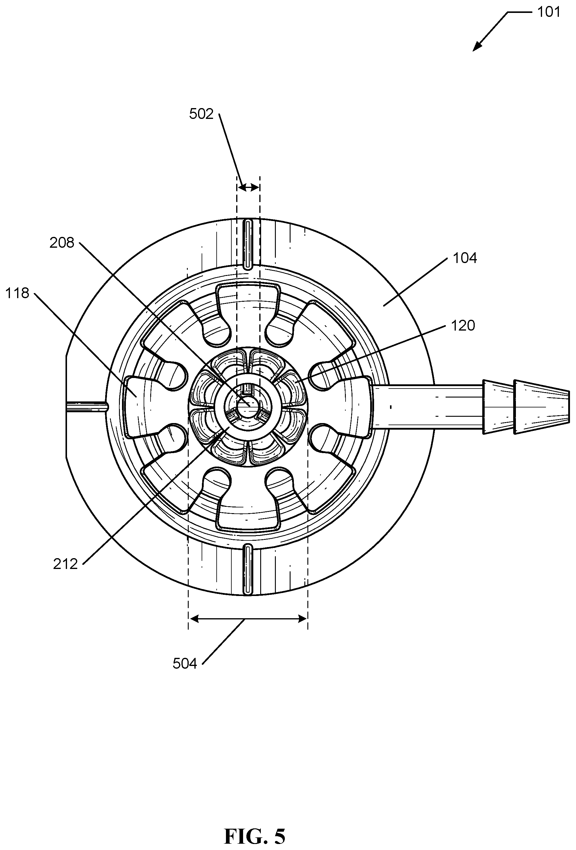 Patent US12312230 Figure 6 – Single nozzle beverage dispensing