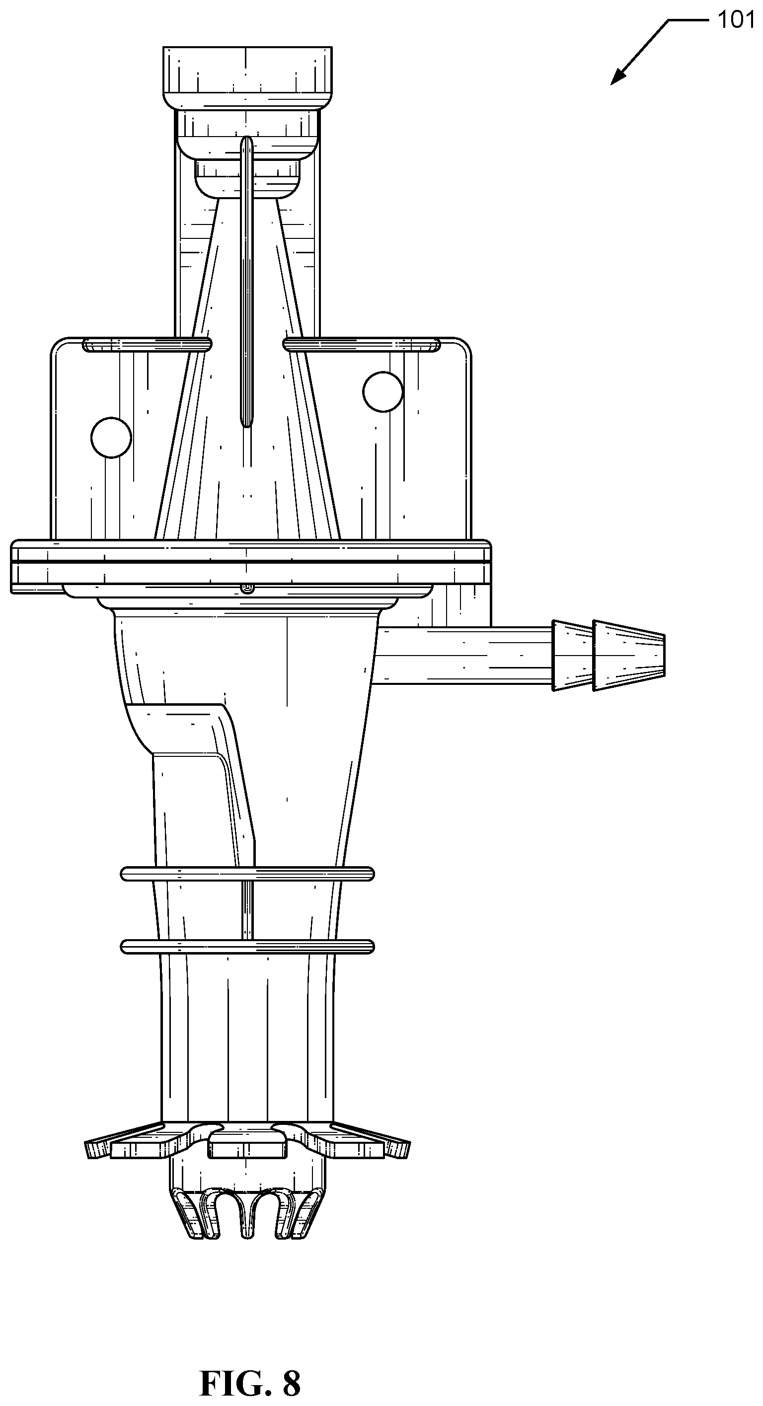 Patent US12312230 Figure 9 – Single nozzle beverage dispensing