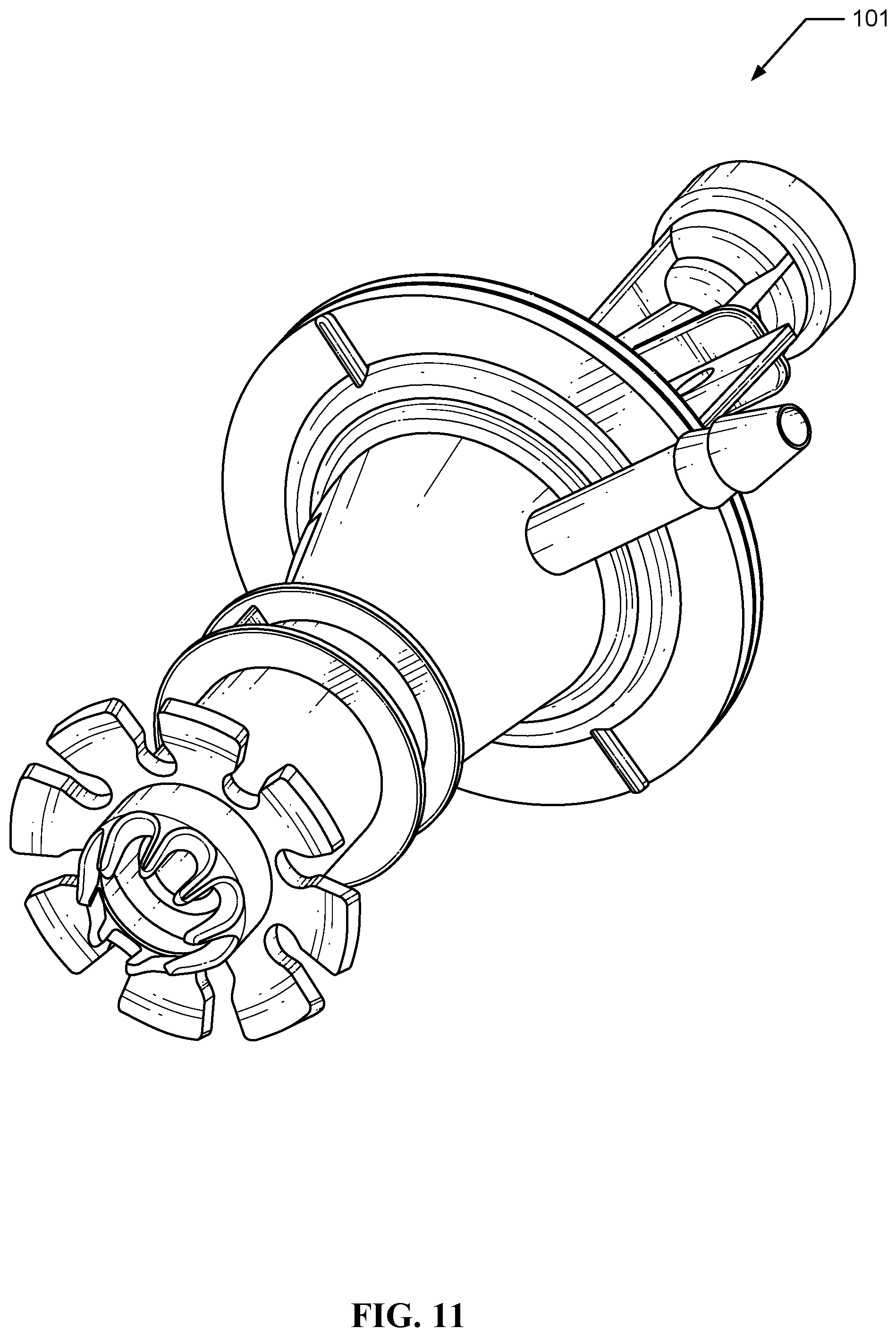 Patent US12312230 Figure 12 – Single nozzle beverage dispensing