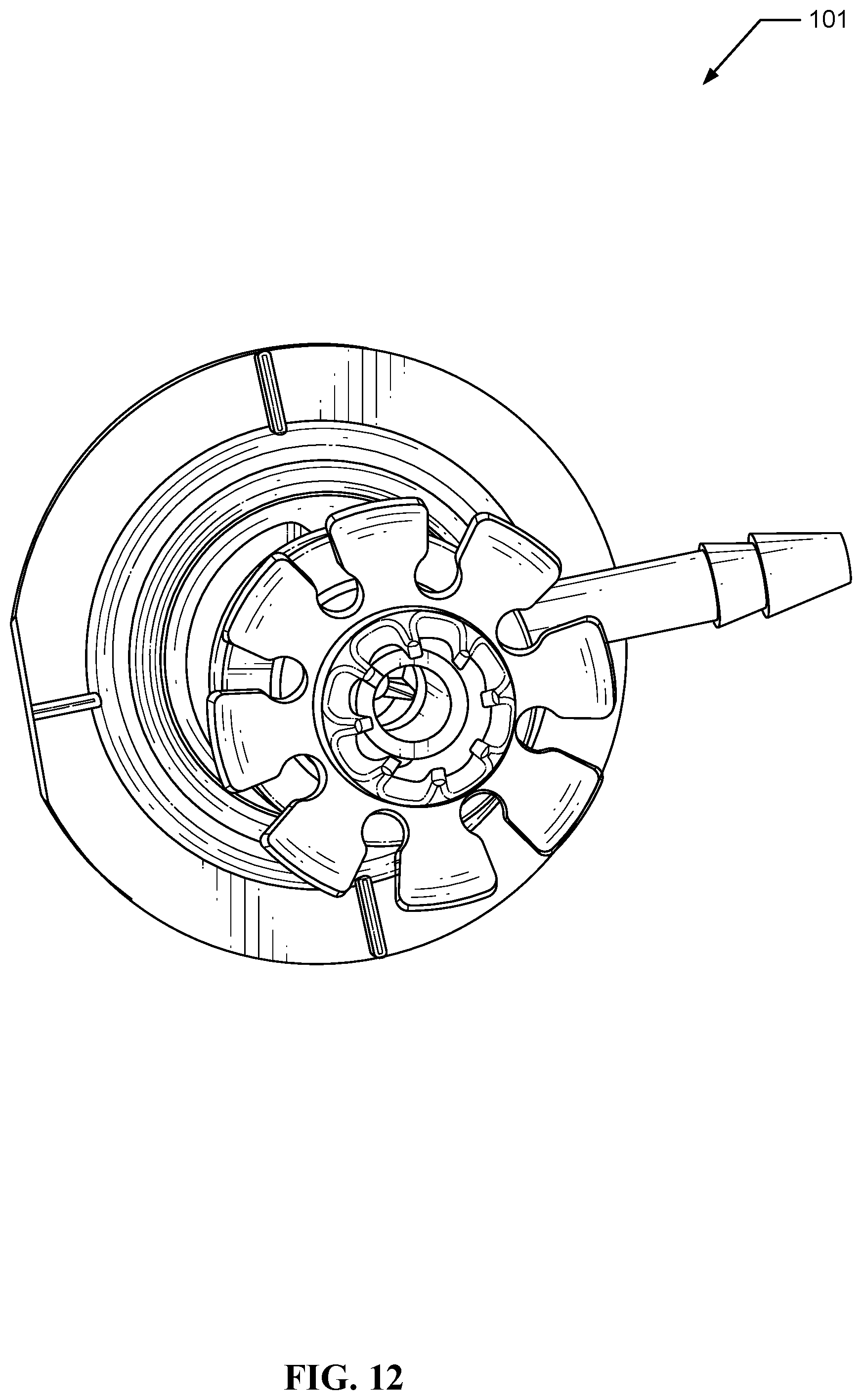 Patent US12312230 Figure 13 – Single nozzle beverage dispensing