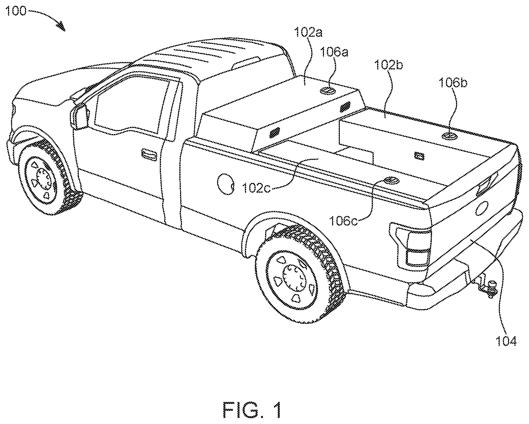 Patent US12312233 — Intelligent liquid level display for auxiliary tanks — Figure 1