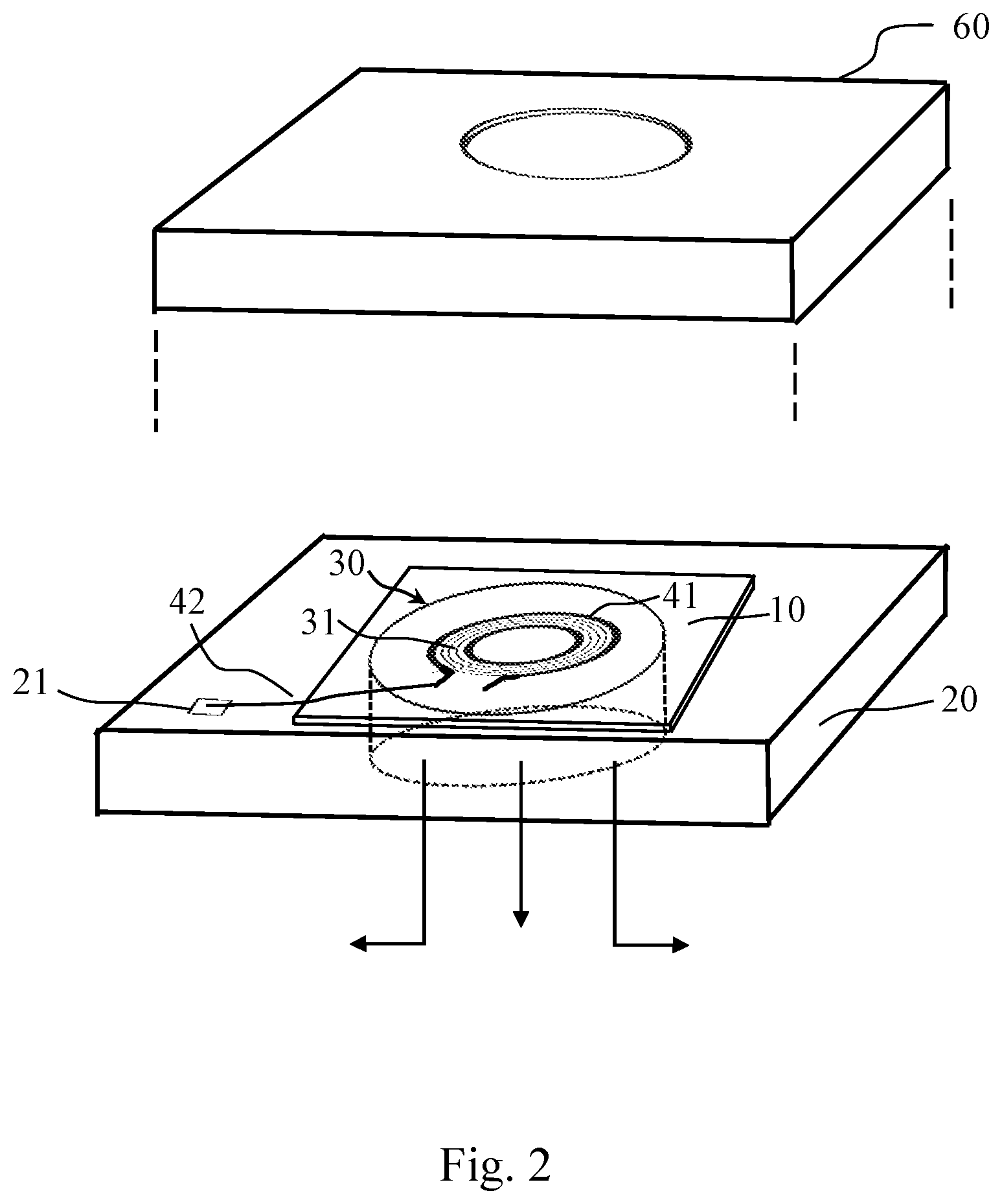 Patent US12312234 Figure 2 – Electromagnetic microspeaker, its coil module, speaker/coil module array and preparation method thereof