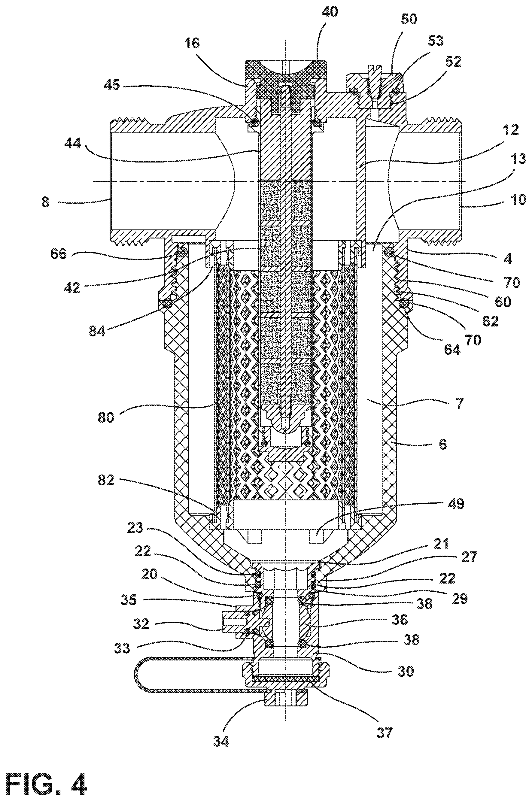 Patent US12312261 Figure 4 – Magnetic water filter assembly