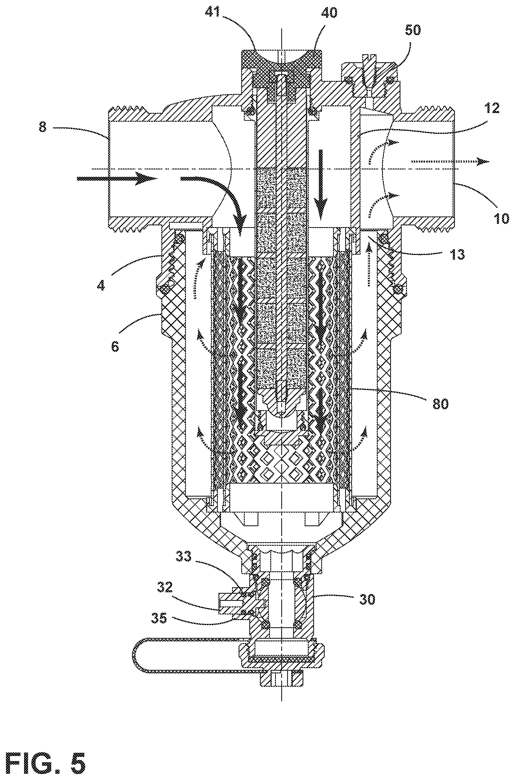 Patent US12312261 Figure 5 – Magnetic water filter assembly