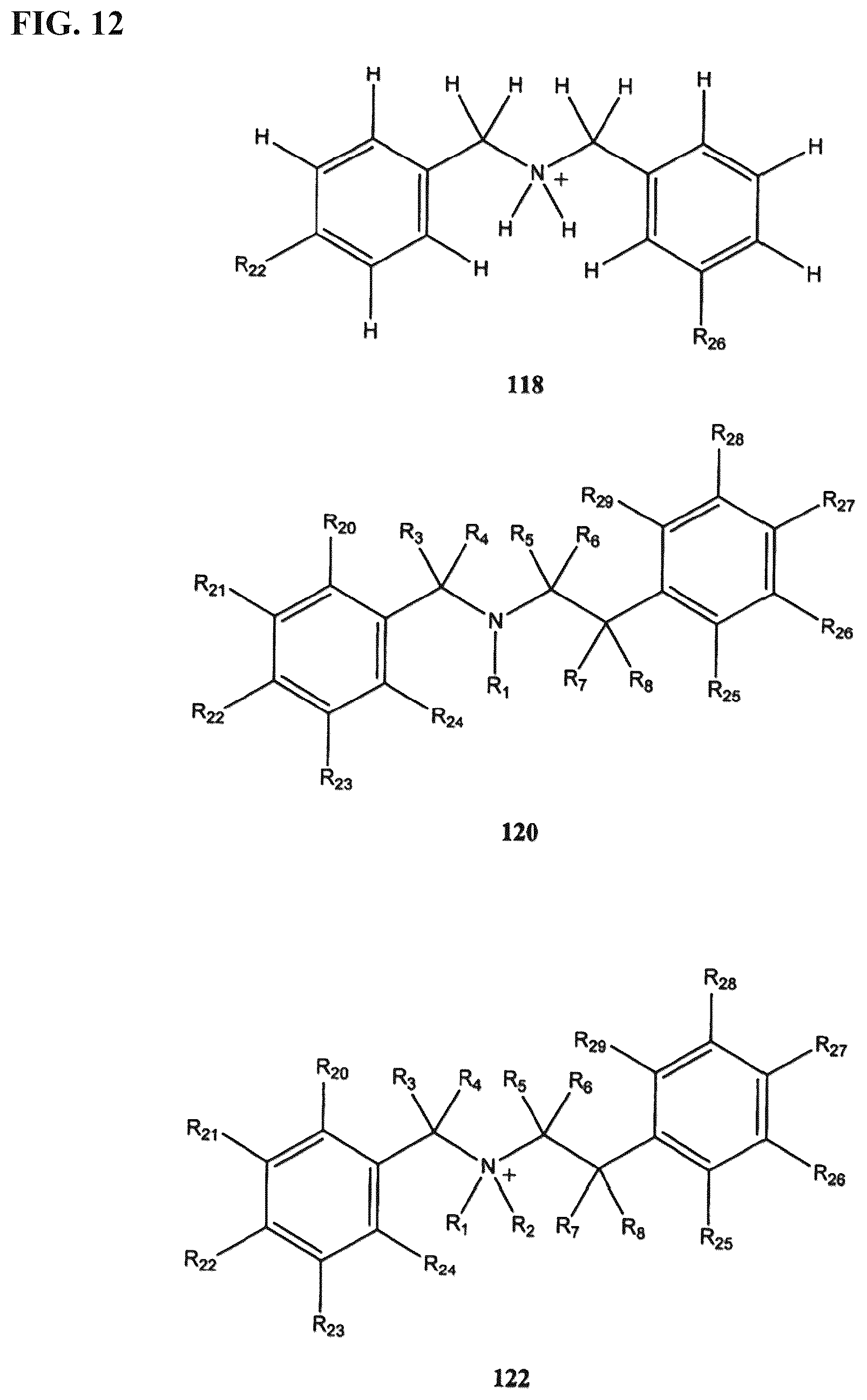 Patent US12312296 Figure 12 – Substituted piperazines as disrupters of AB42 oligomer formation