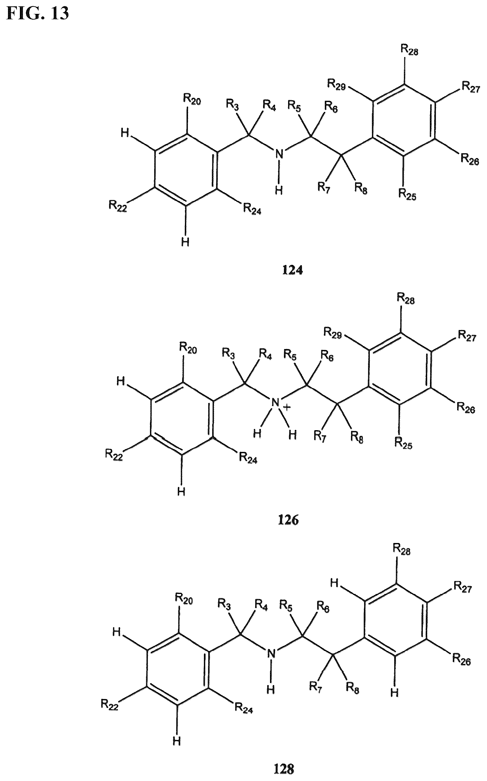 Patent US12312296 Figure 13 – Substituted piperazines as disrupters of AB42 oligomer formation