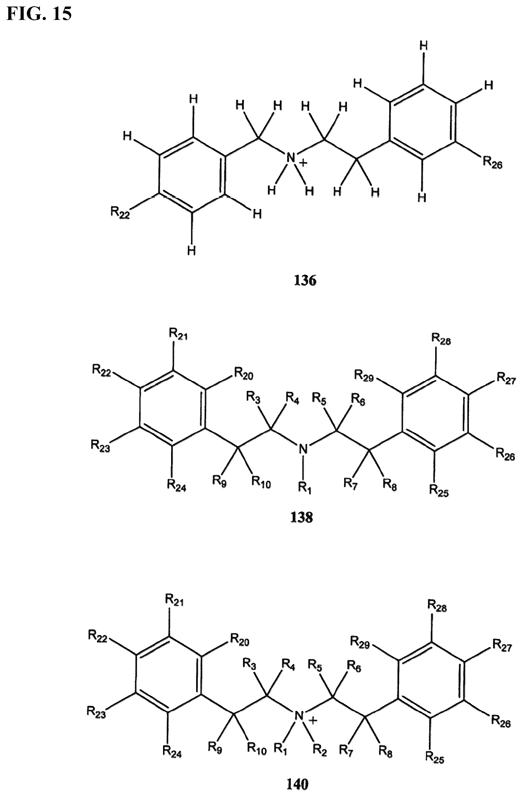 Patent US12312296 Figure 15 – Substituted piperazines as disrupters of AB42 oligomer formation