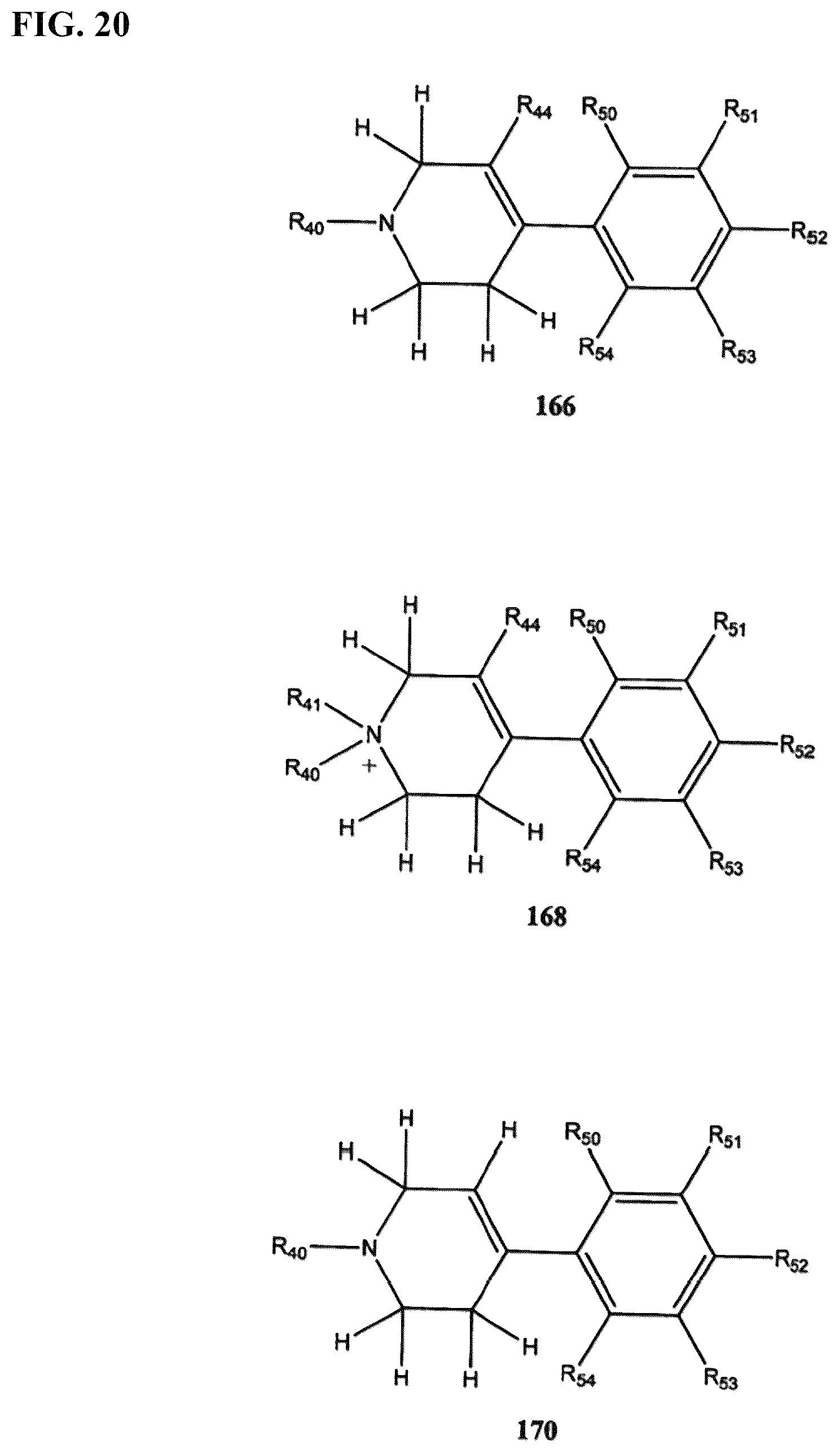 Patent US12312296 Figure 20 – Substituted piperazines as disrupters of AB42 oligomer formation