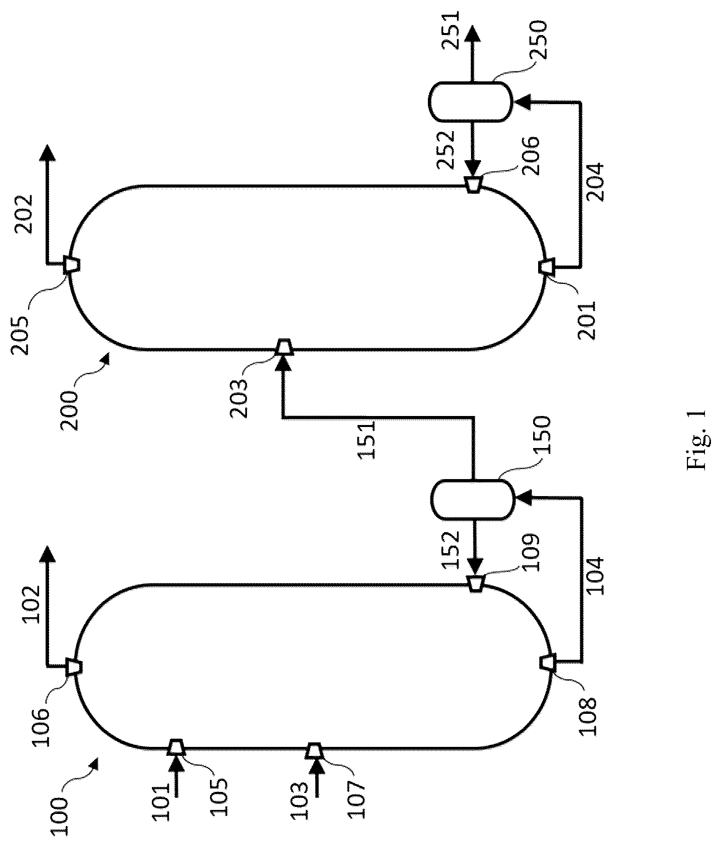 Patent US12312300 Figure 1 – Process for recovering close boiling products