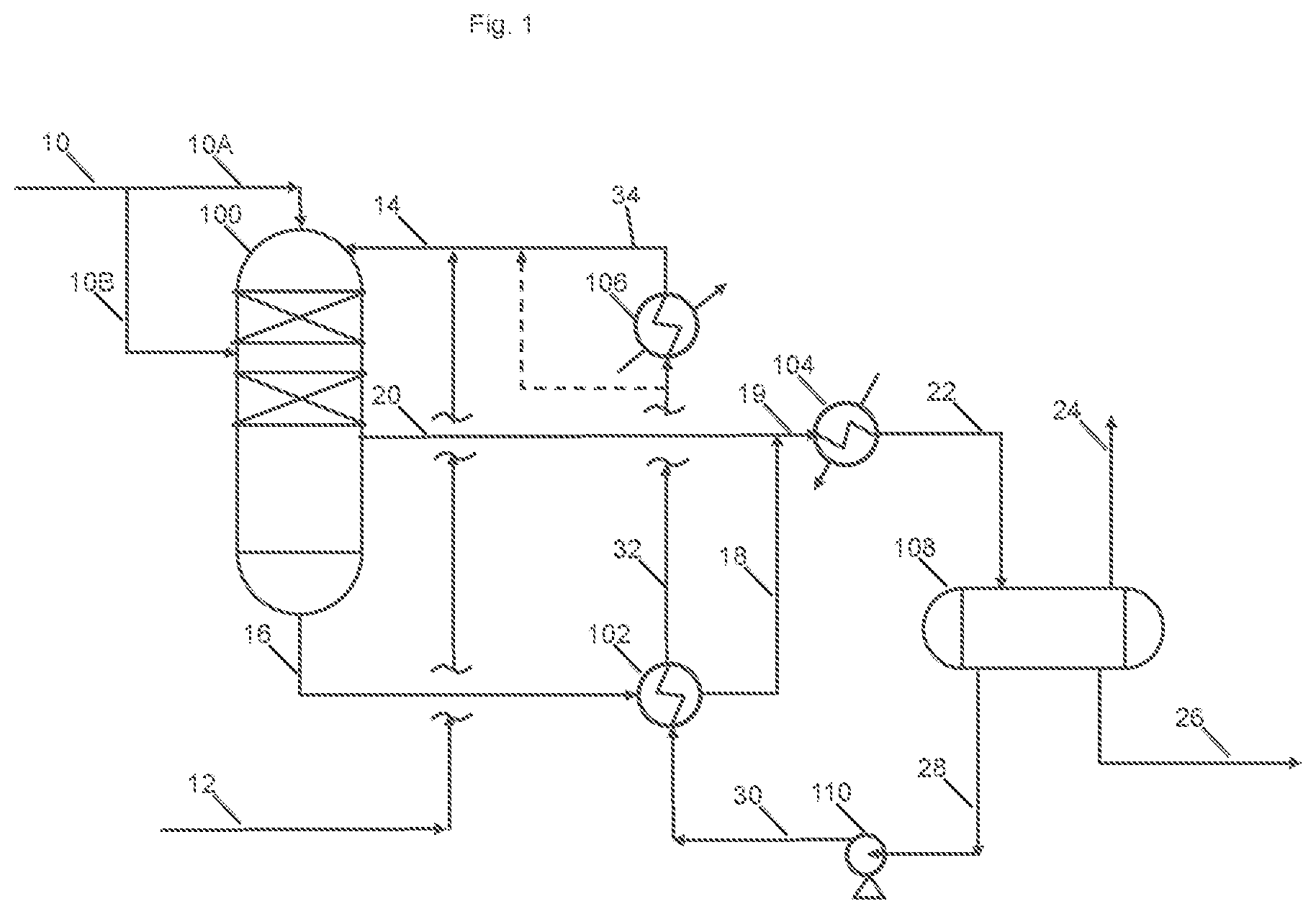 Patent US12312305 — Production of heavy isoparaffinic hydrocarbons — Figure 1
