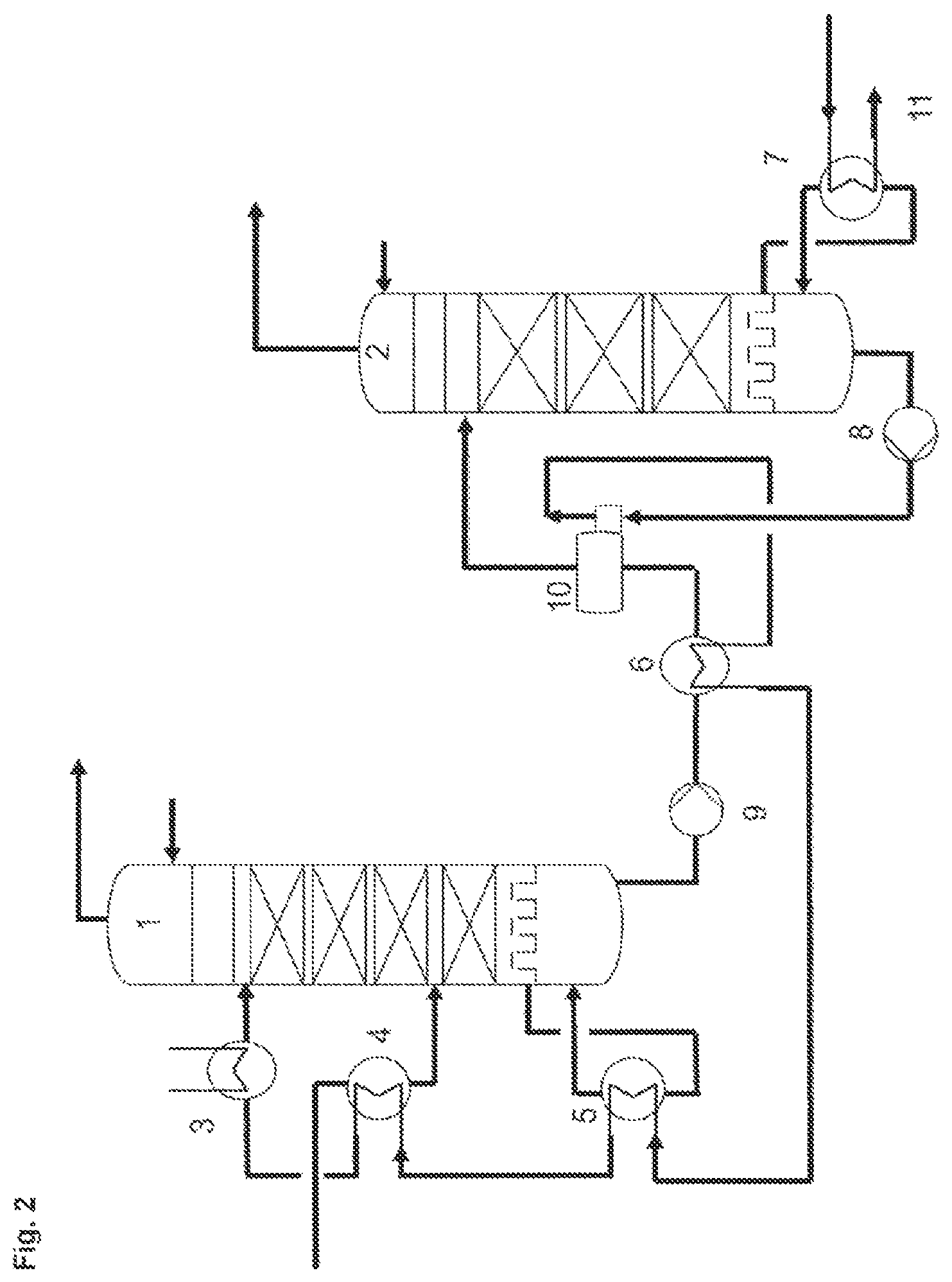 Patent US12312313 Figure 2 – Energy-efficient process for removing butenes from C4-hydrocarbon streams