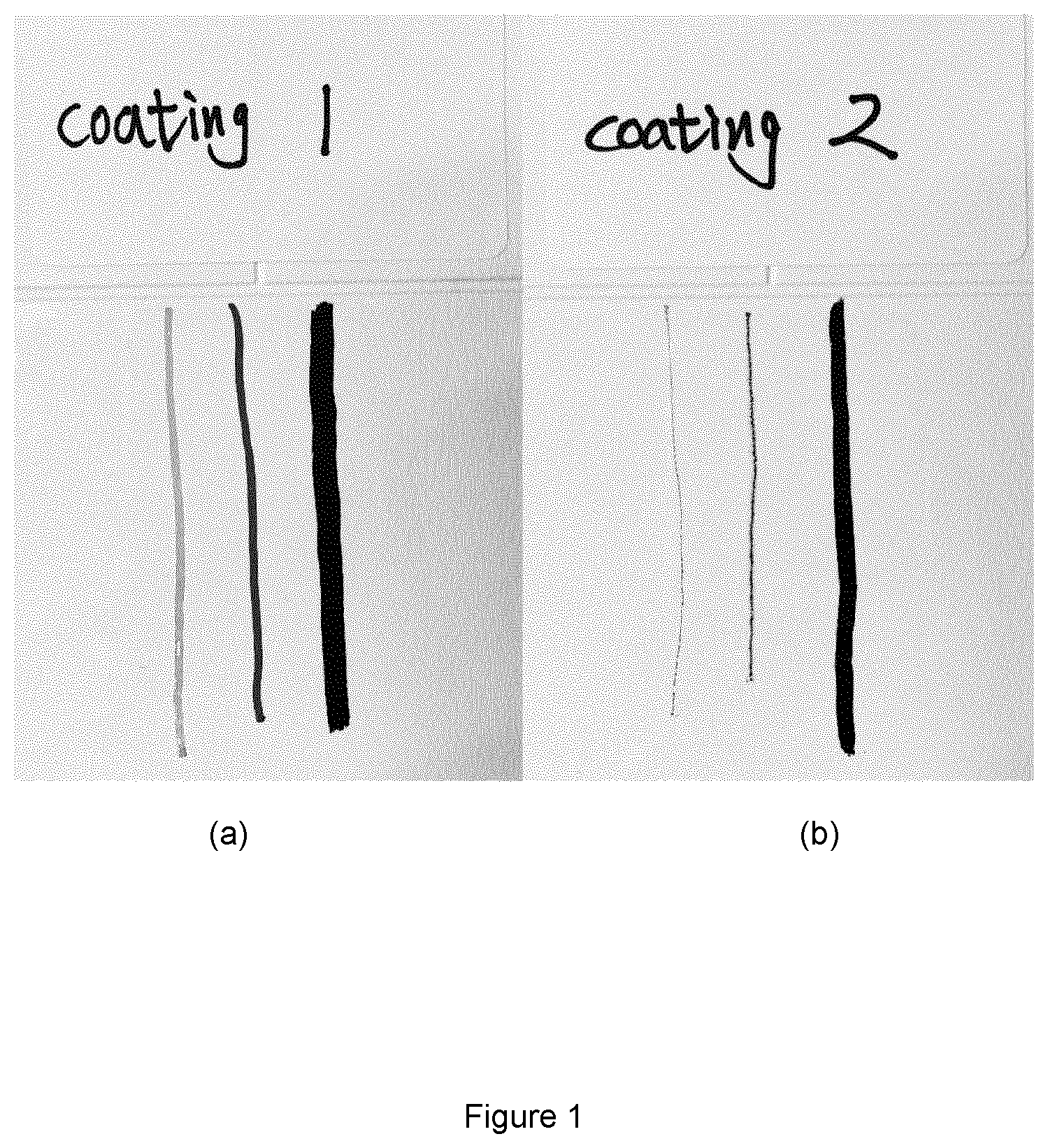 Patent US12312490 Figure 1 – Waterborne, UV curable coating composition for easy-clean coatings