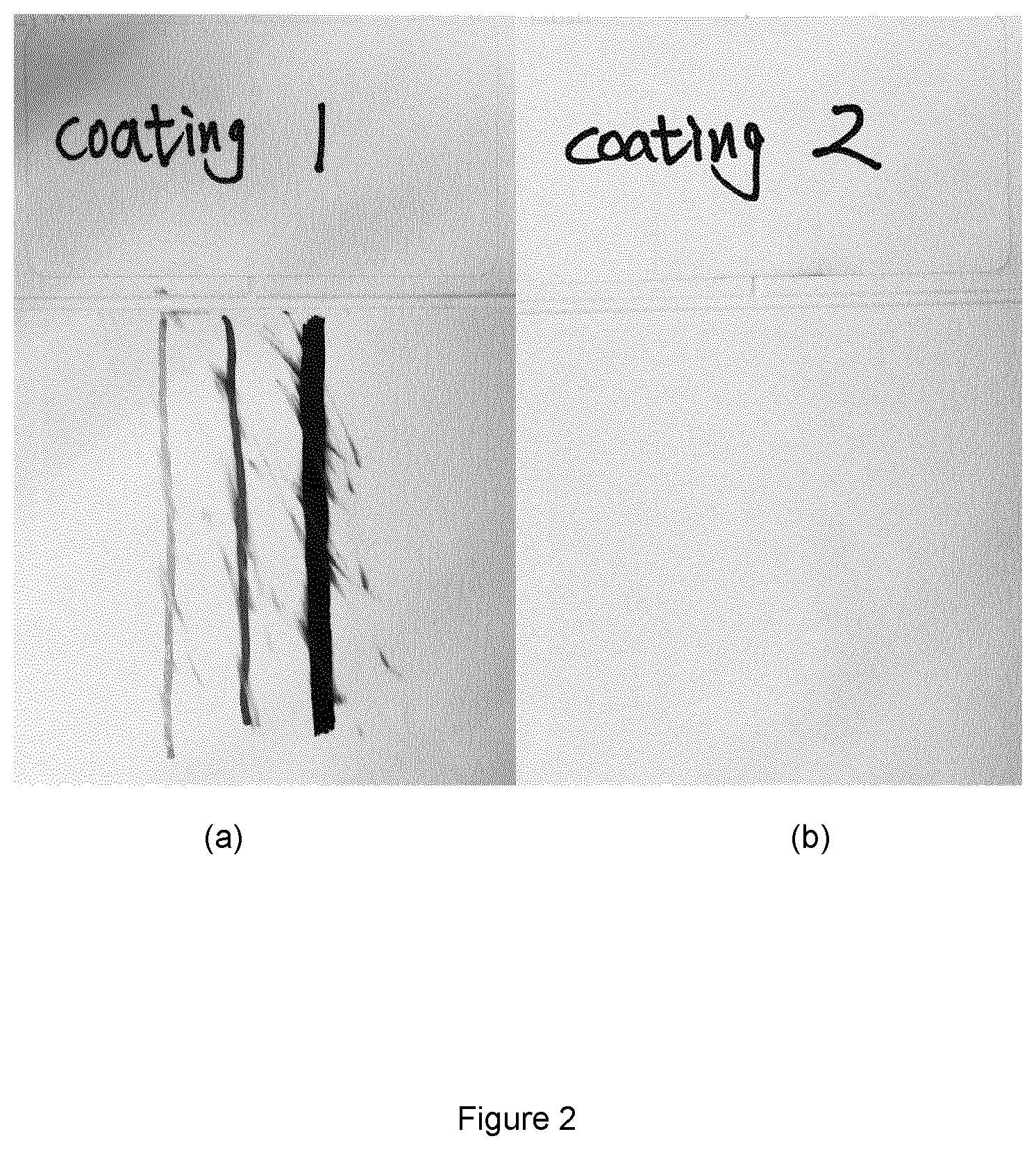 Patent US12312490 Figure 2 – Waterborne, UV curable coating composition for easy-clean coatings