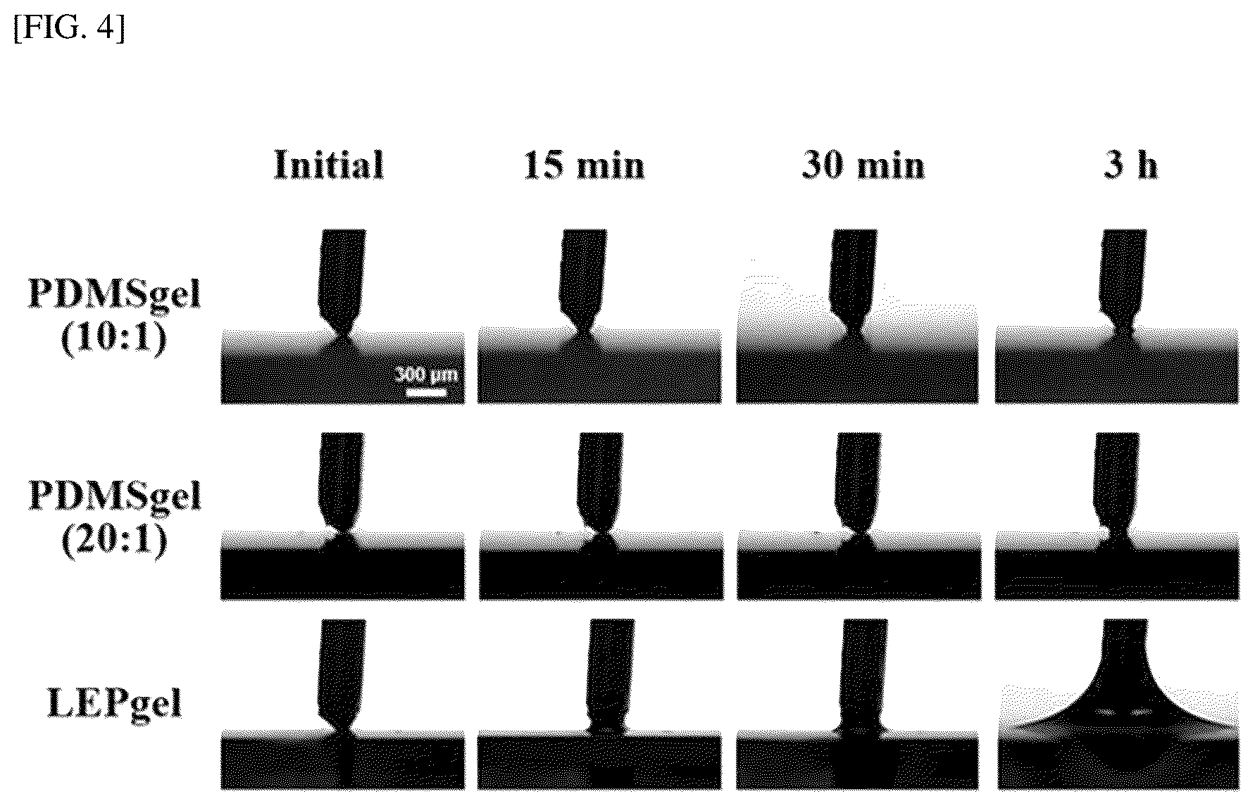 Patent US12312493 Figure 4 – Coating method of long-chain entangled PDMS gel with sustainable self-replenishment of lubricating layer