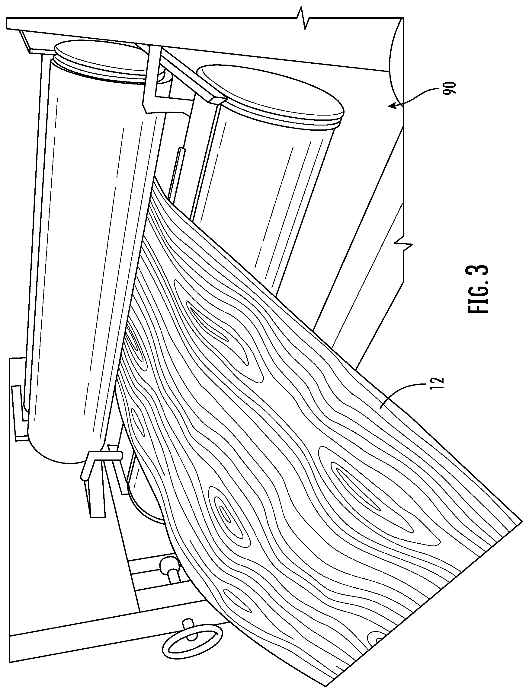 Patent US12312501 Figure 3 – Methods and bonding agents for forming simulated tropical hardwood panel