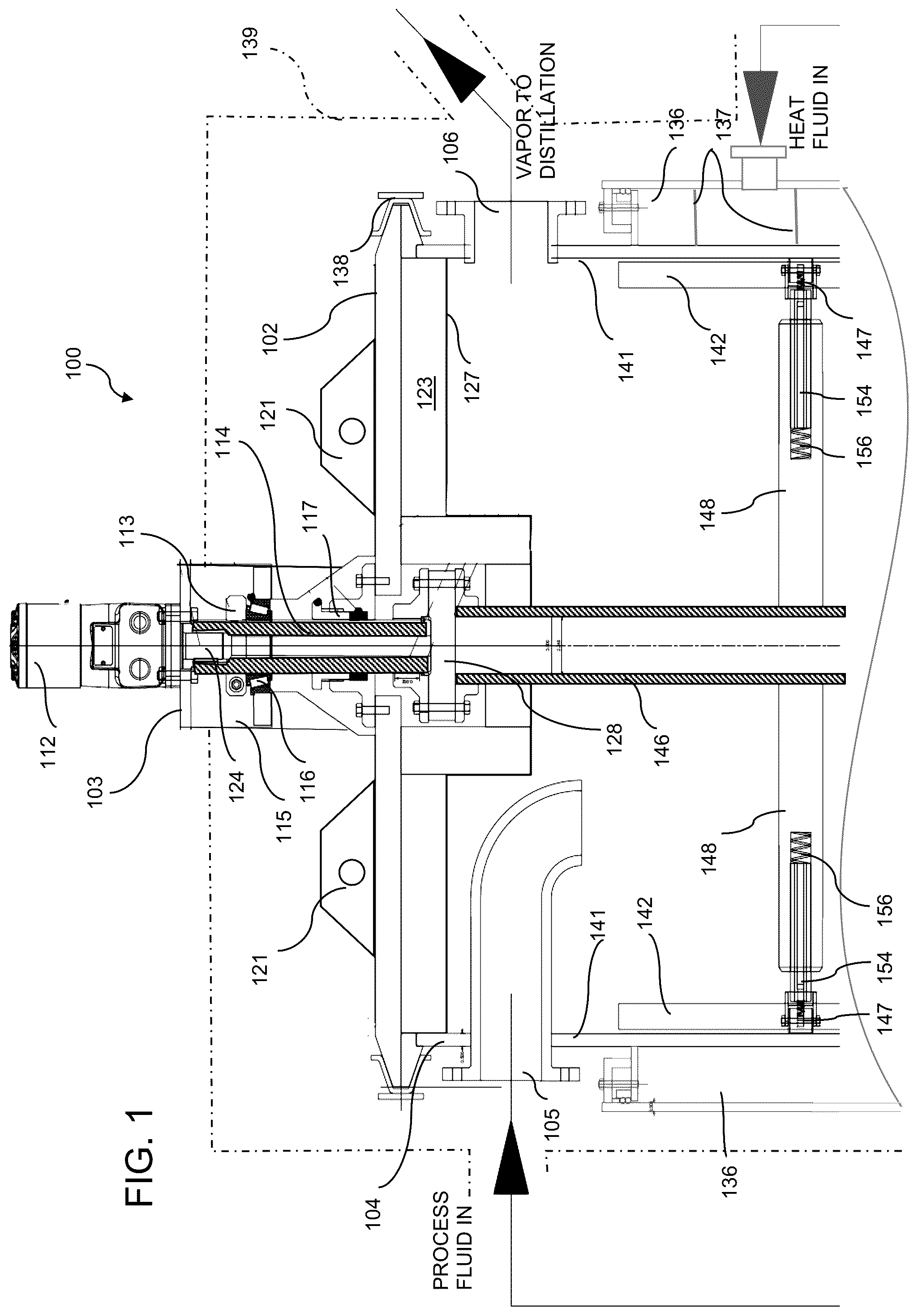 Patent US12312539 — Reaction vessel for liquid phase catalytic pyrolysis of polymers — Figure 1