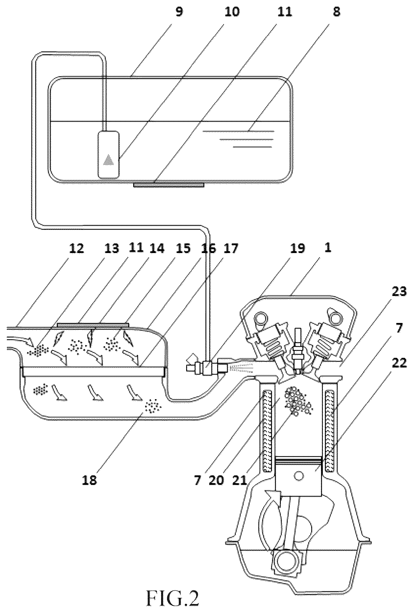Patent US12312546 Figure 2 – Terahertz material for emission reduction and fuel saving of gasoline vehicle and preparation method therefor and application thereof