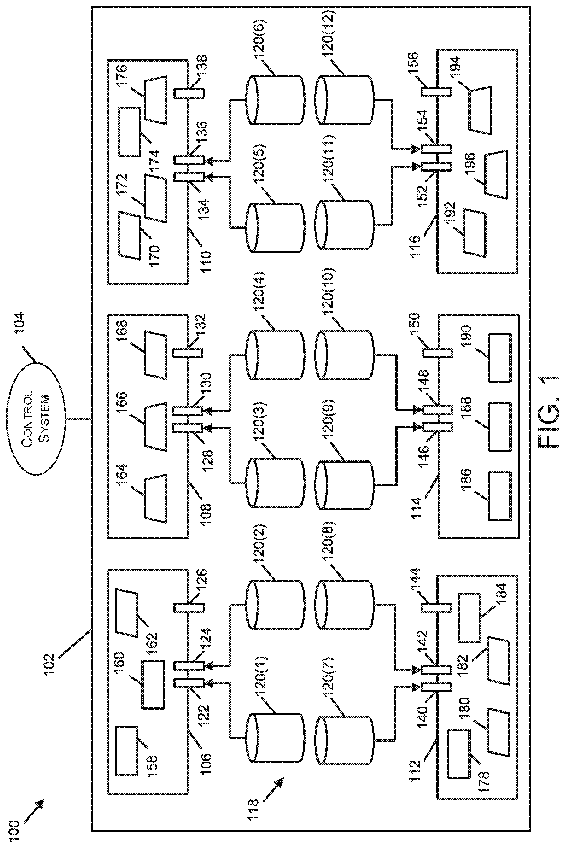 Patent US12312578 Figure 1 – Facilities and processes to produce biotherapeutics