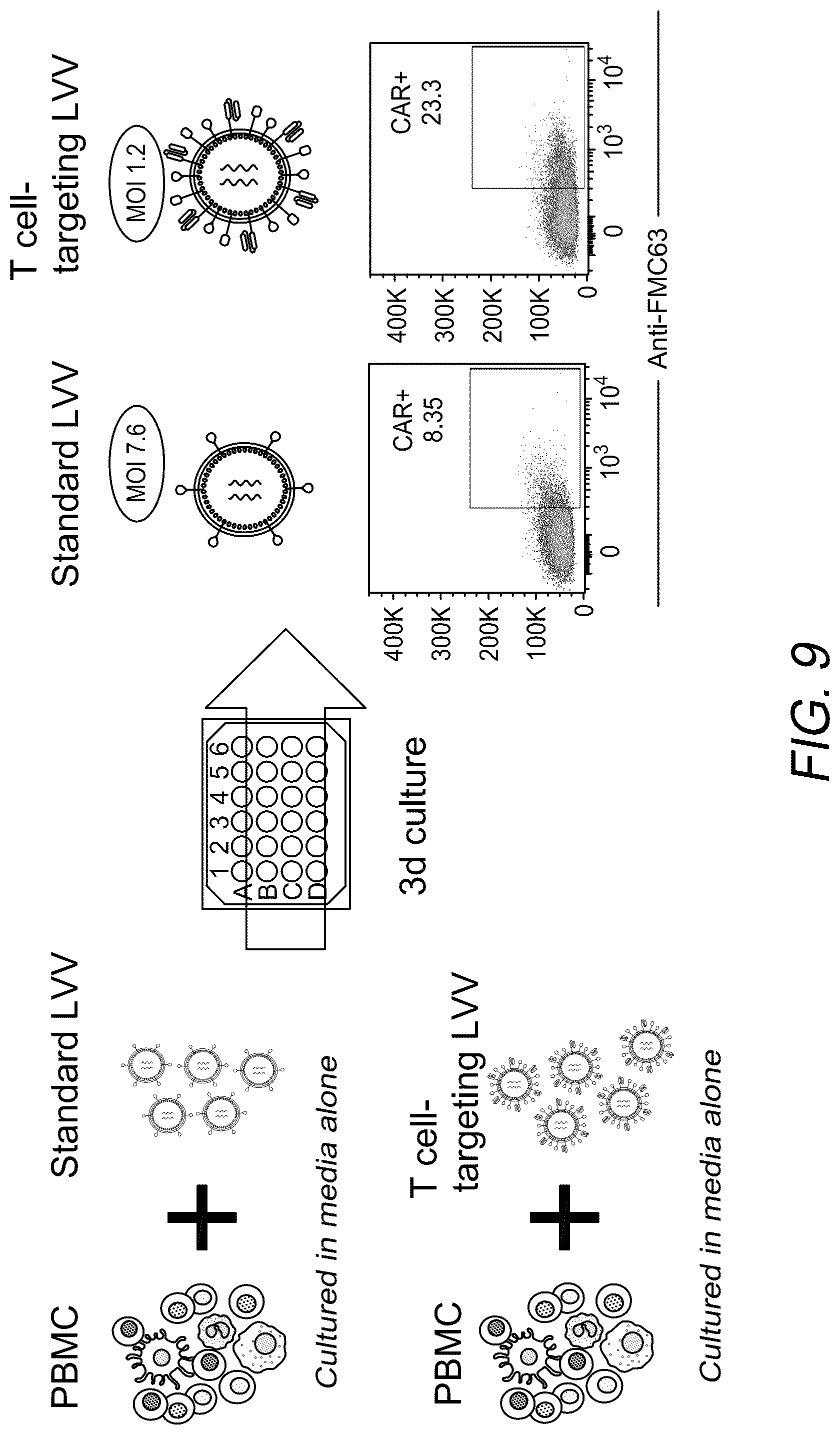 Patent US12312593 Figure 16 – Lymphocyte targeted lentiviral vectors