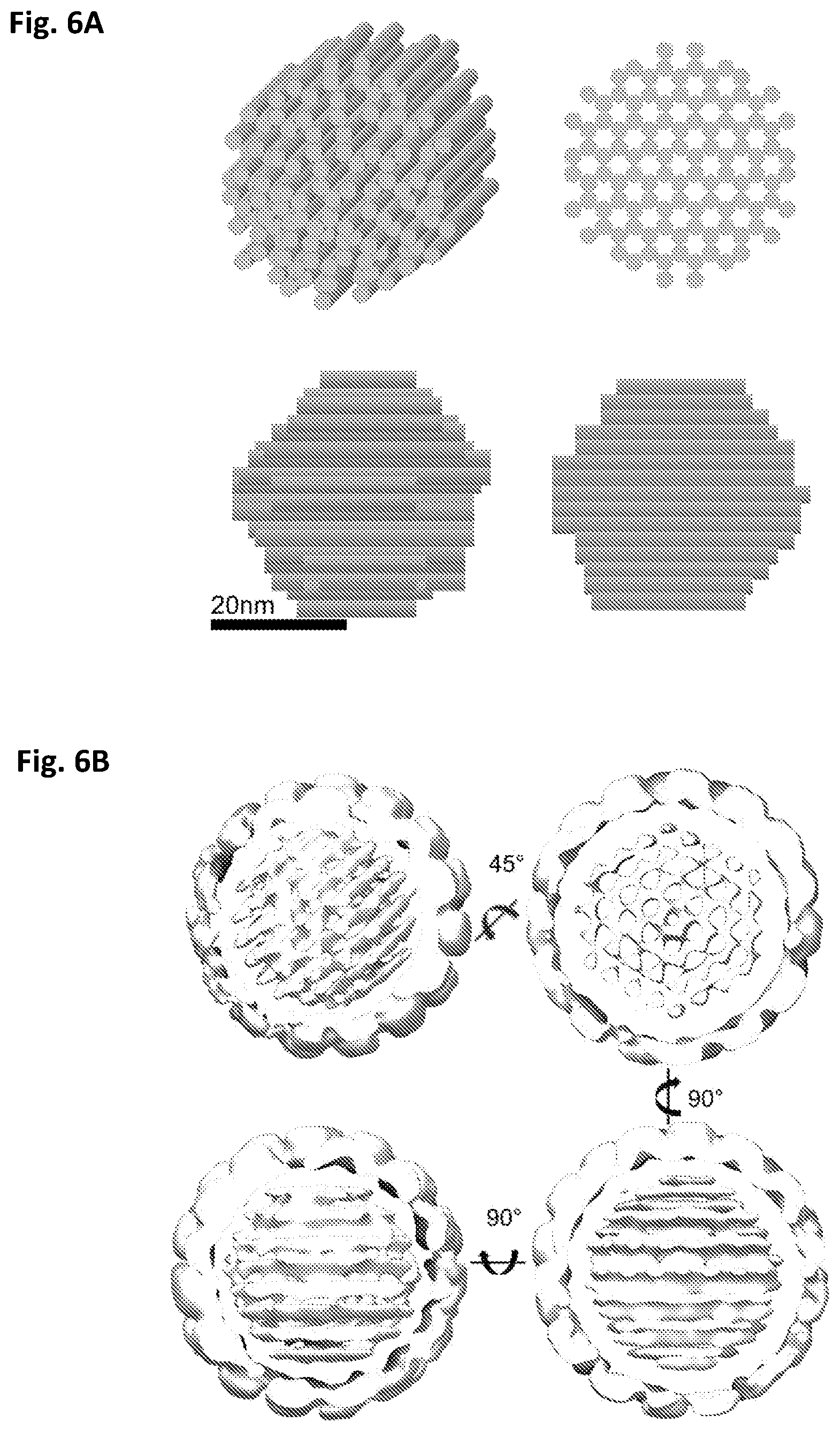 Patent US12312594 Figure 19 – Nucleic acid origami structure encapsulated by capsid units