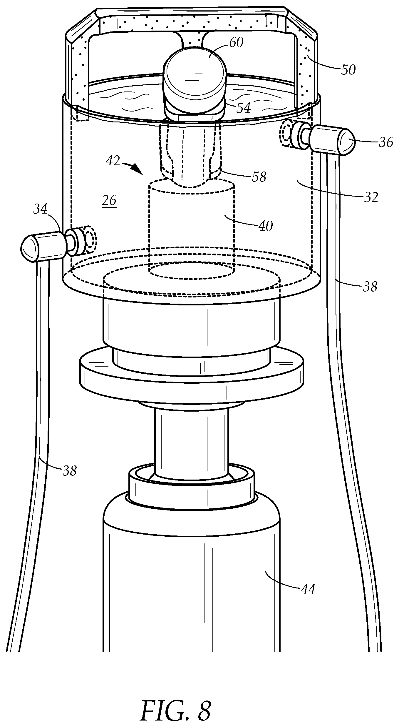 Patent US12312602 Figure 8 – Apparatus and method for harvesting and preparing viable stem cells
