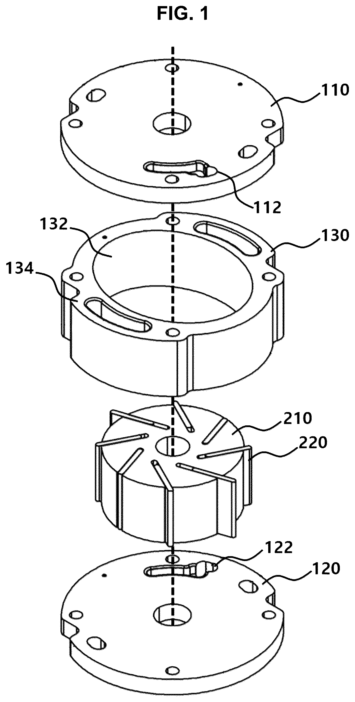 Patent US12312664 Figure 1 – Cam ring and plate module for vehicle vacuum pumps, and method of manufacturing the same