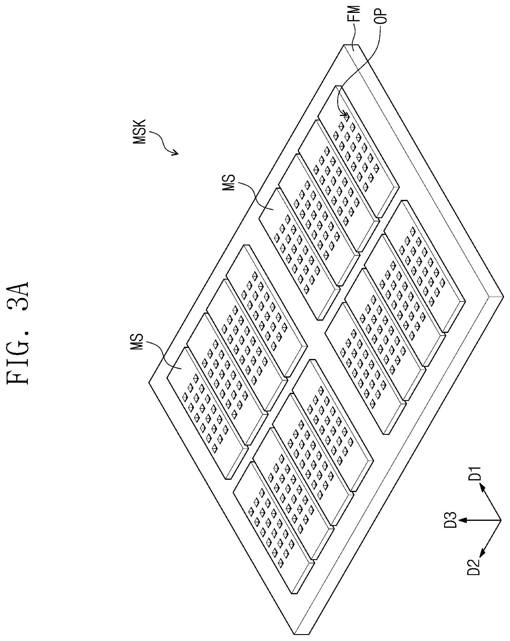 Patent US12312670 Figure 3 – Mask, method of providing the same, and method of providing display panel using mask
