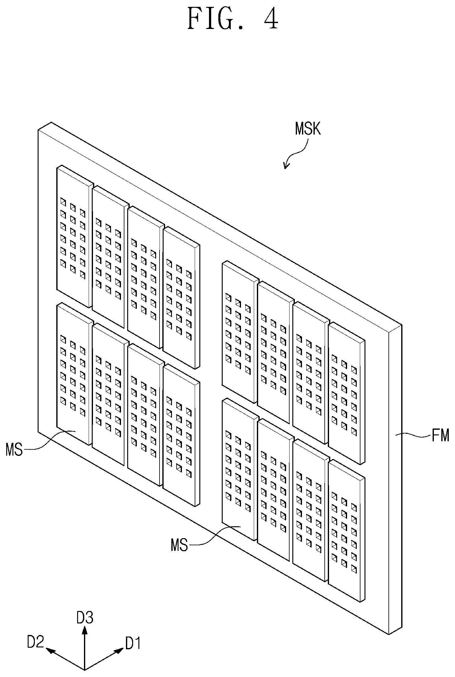 Patent US12312670 Figure 5 – Mask, method of providing the same, and method of providing display panel using mask