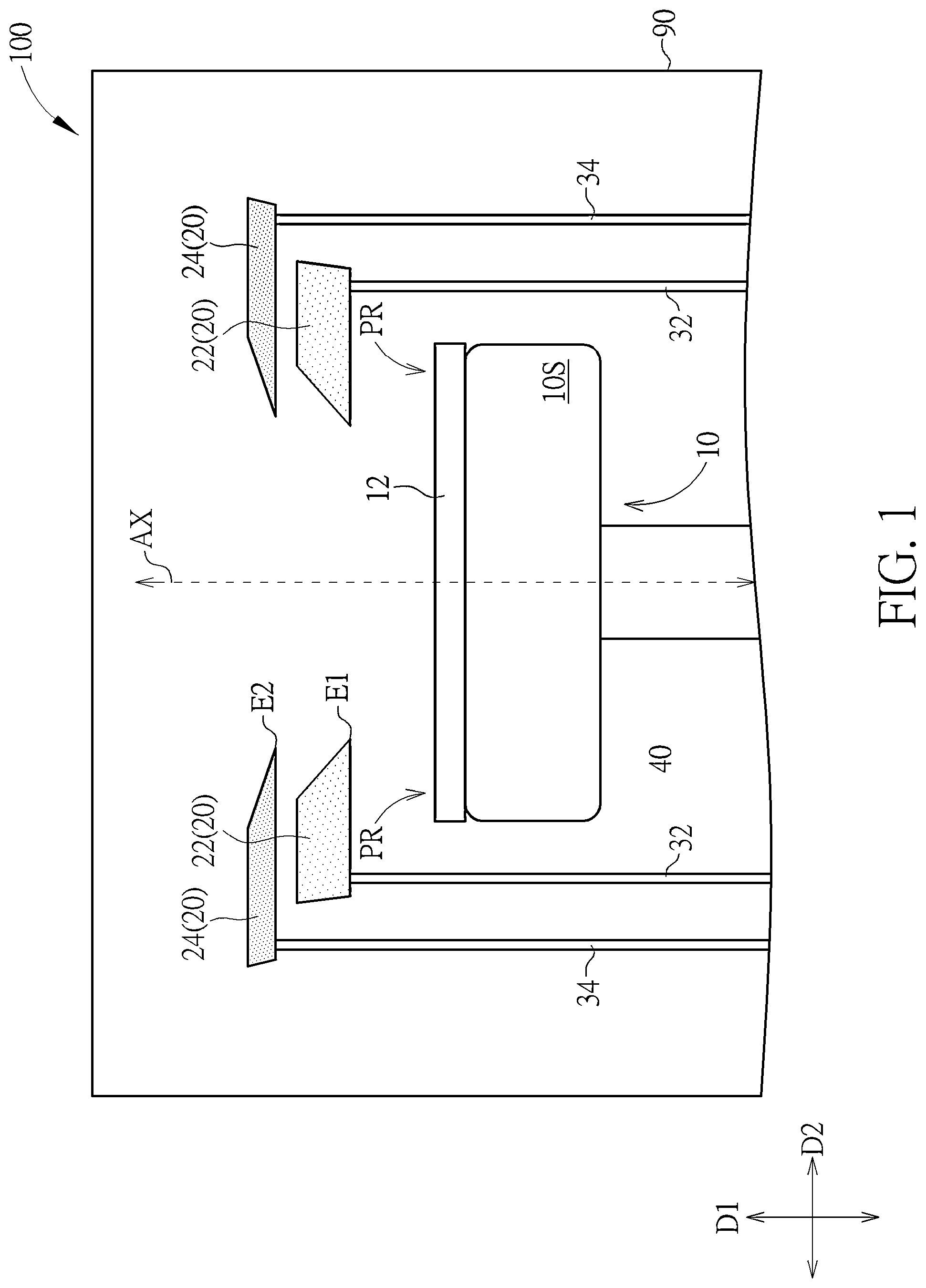 Patent US12312671 Figure 1 – Mask structure for deposition device, deposition device, and operation method thereof