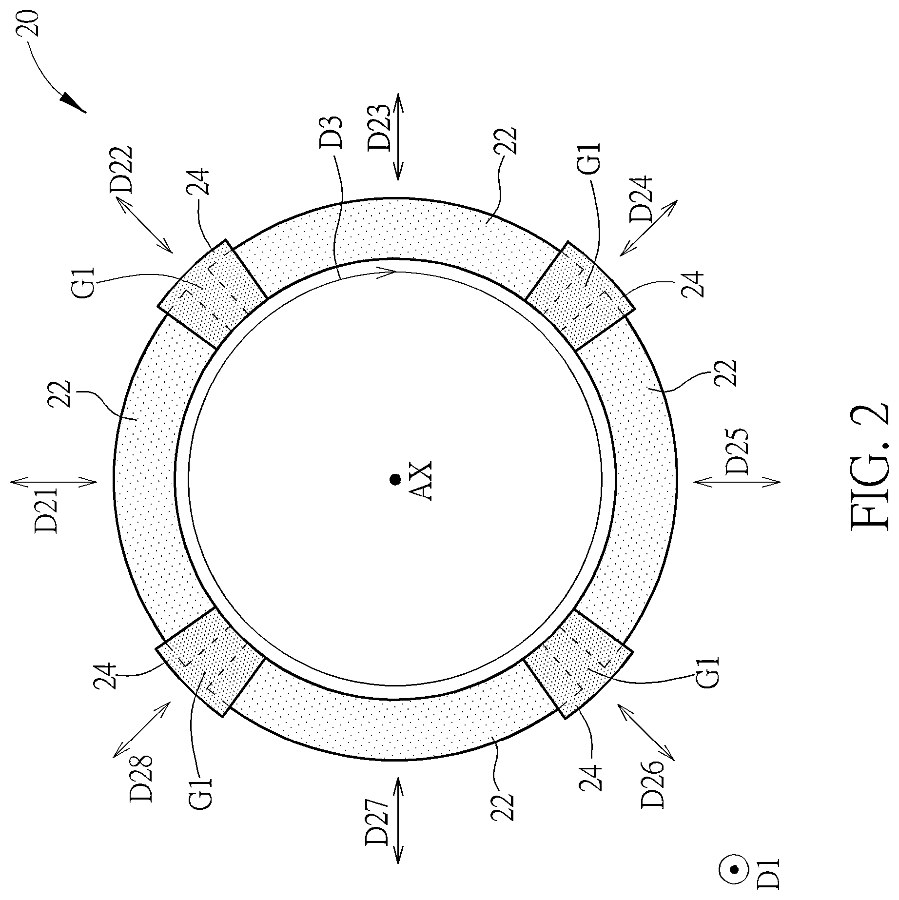 Patent US12312671 Figure 2 – Mask structure for deposition device, deposition device, and operation method thereof
